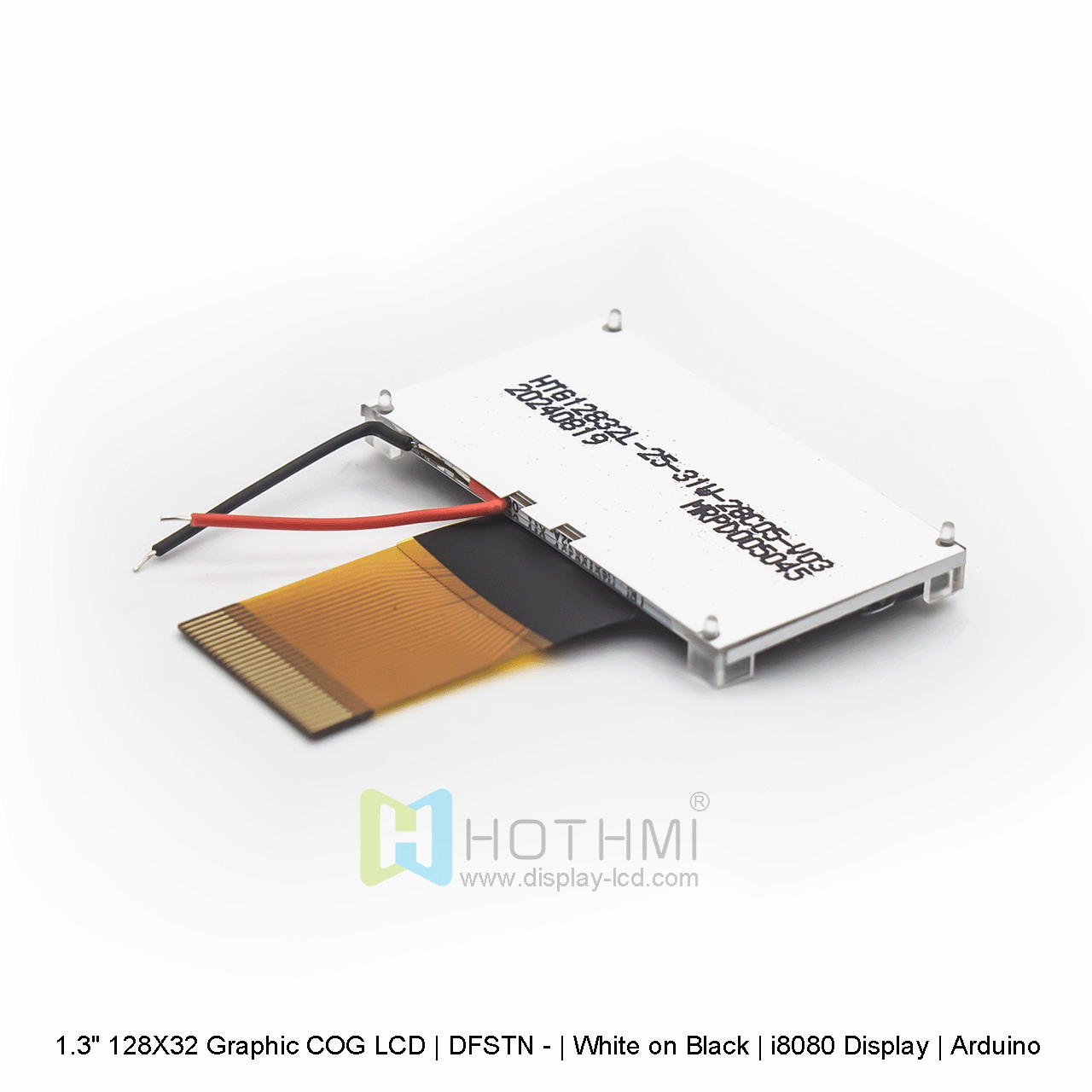 Graphic COG LCD Screen 1.3 Inch DFSTN Black Background White Text Arduino