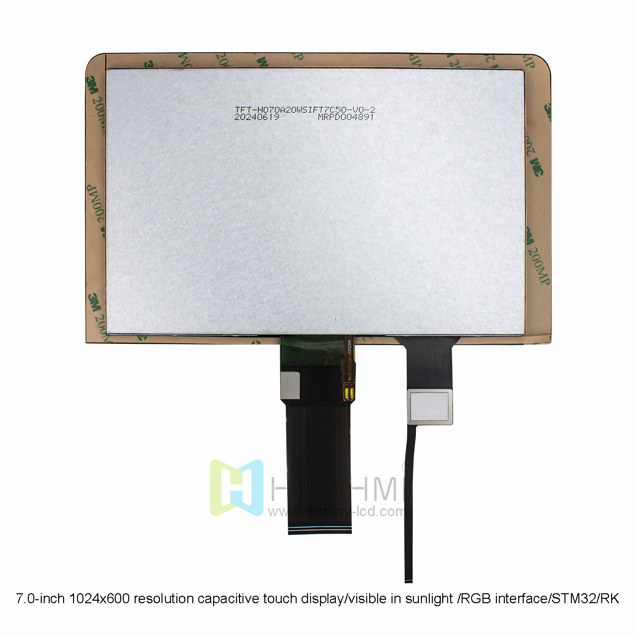 7 Inch 1024x600 Capacitive Touchscreen TFT LCD Display
