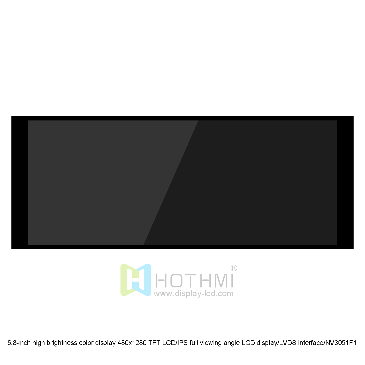 6.8 Inch Hight-Brightness TFT LCD Display LVDS Interface