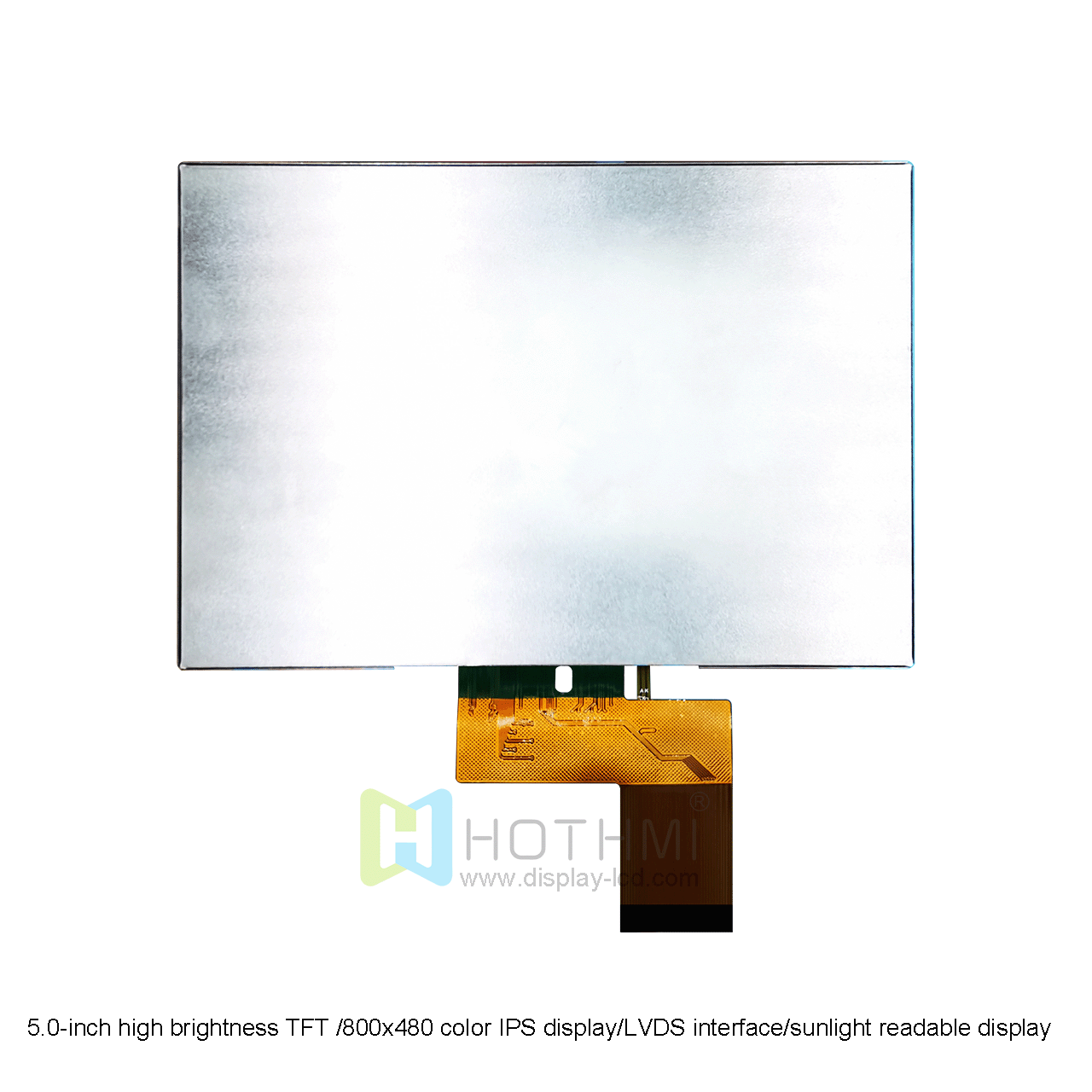 5 Inch High-Brightness TFT LCD | 800x480 IPS Display with ST7262