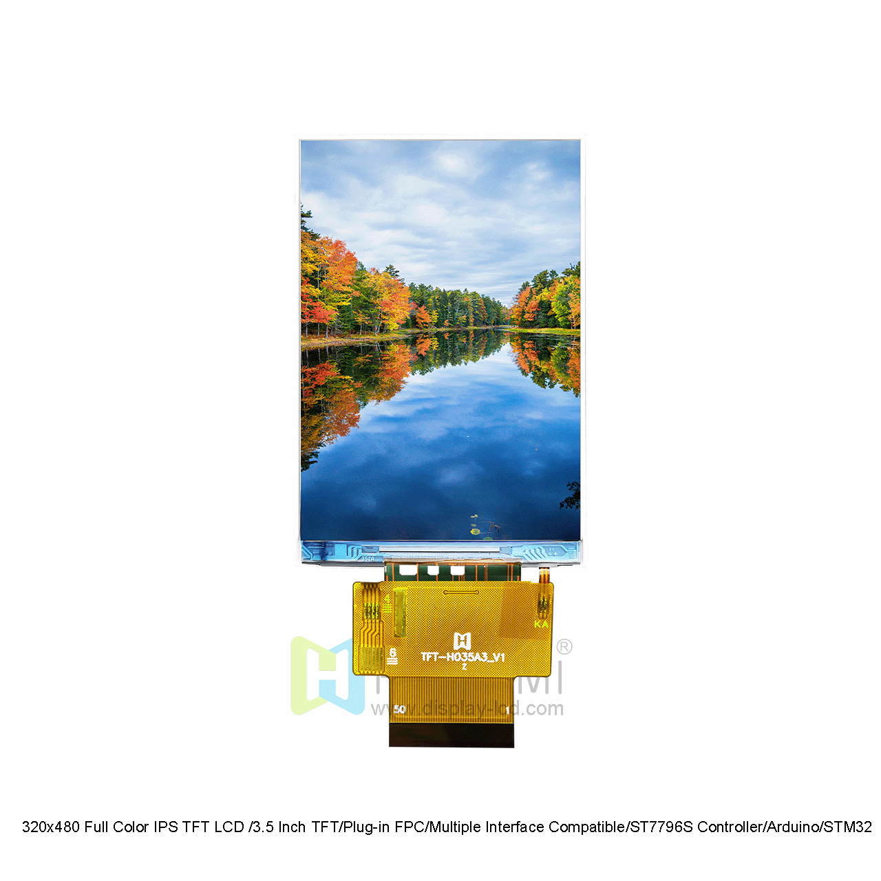 3.5 inch 320x480 IPS TFT LCD with ST7796S Controller for Arduino