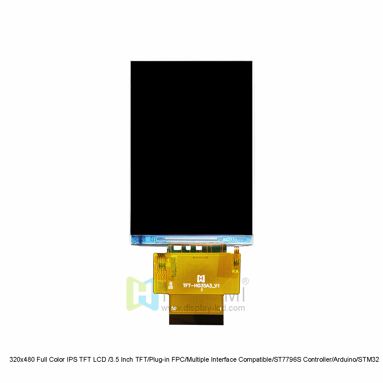 3.5 inch 320x480 IPS TFT LCD with ST7796S Controller for Arduino