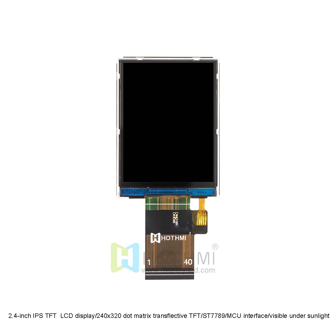 2.4 Inch Transflective TFT LCD Display | 240x320 For Sunlight Readable