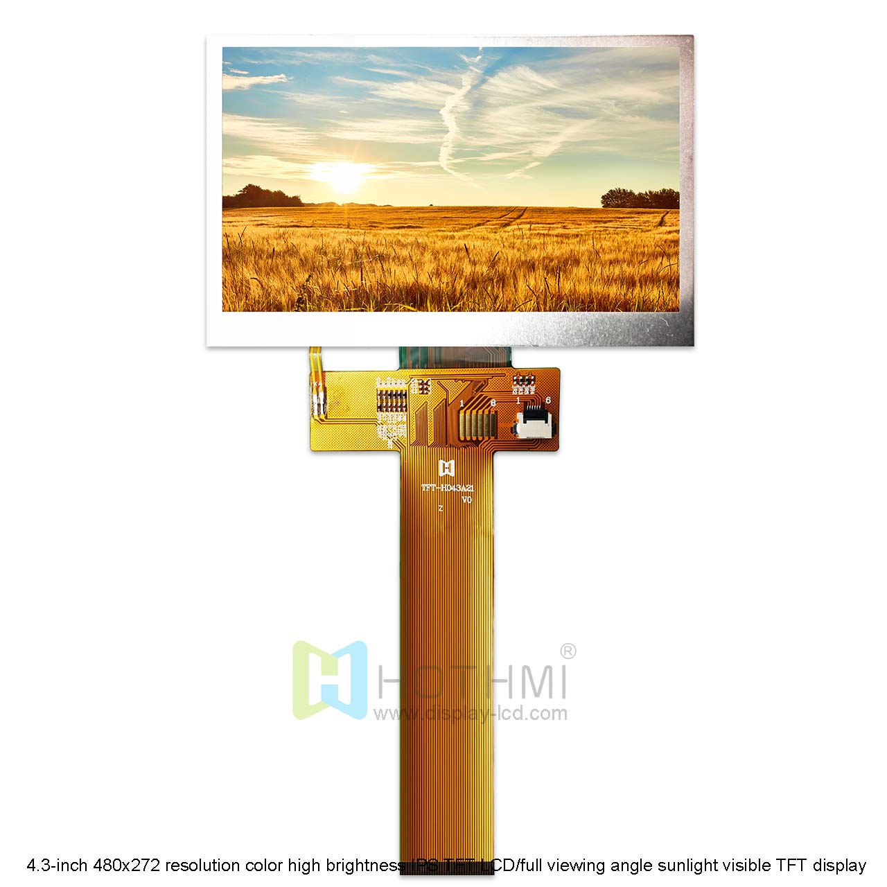 4.3" High-Brightness TFT LCD For Outdoors
