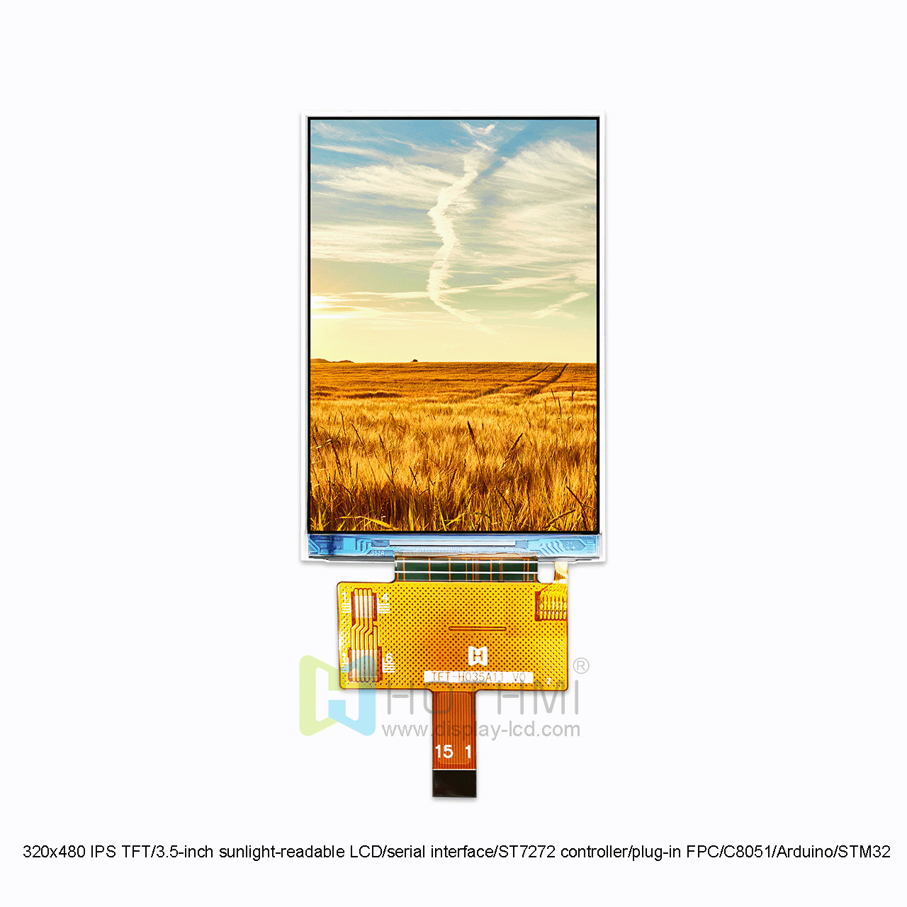 3.5" IPS TFT LCD With SPI Interface
