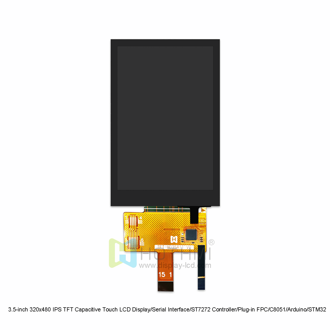 3.5 Inch Capacitive Touchscreen TFT LCD Display With ST7272