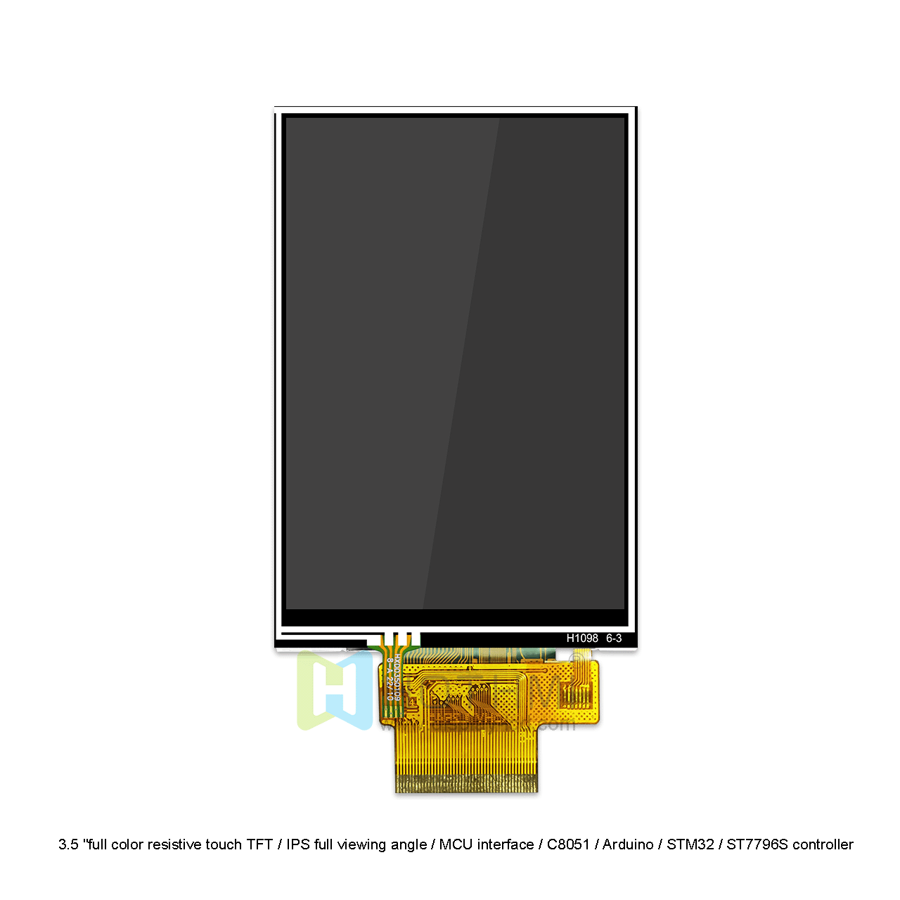 3.5 Inch TFT LCD Display with RTP | ST7796S Controller