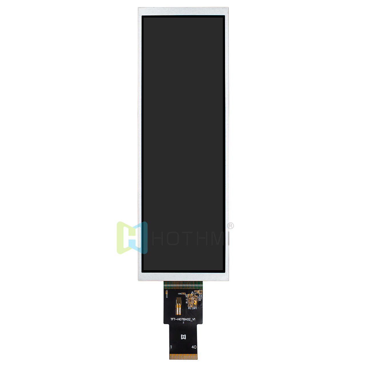 7.8 Inch TFT LCD | 400x1280 With LVDS Interface Sunlight Readable