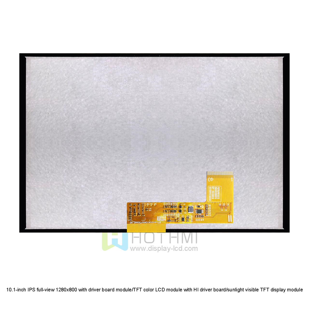 10.1 inch TFT LCD Module | 1280x800 LVDS Interface with High Brightness