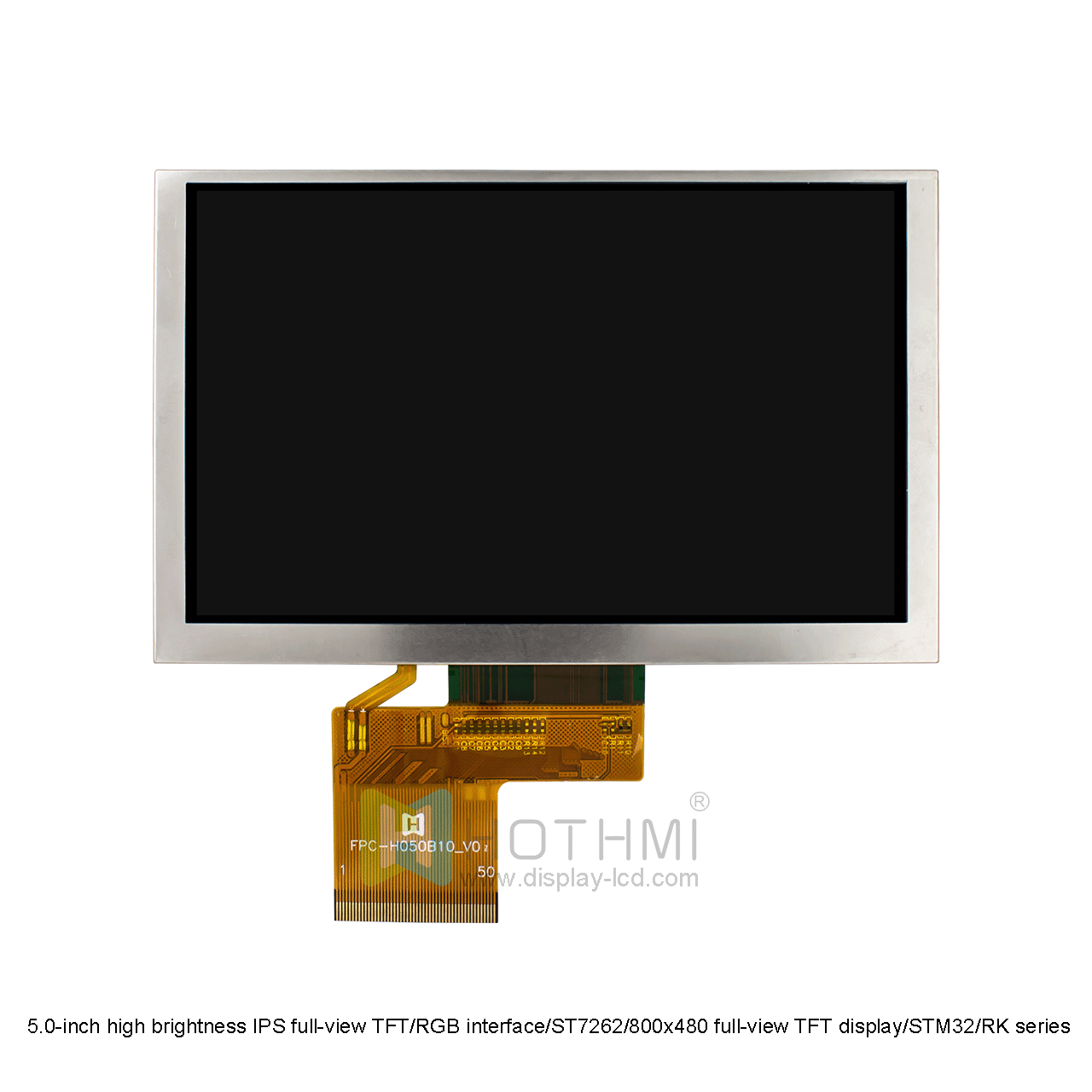 5 Inch High - Brightness TFT LCD | RGB Interface IPS Display For Industrial