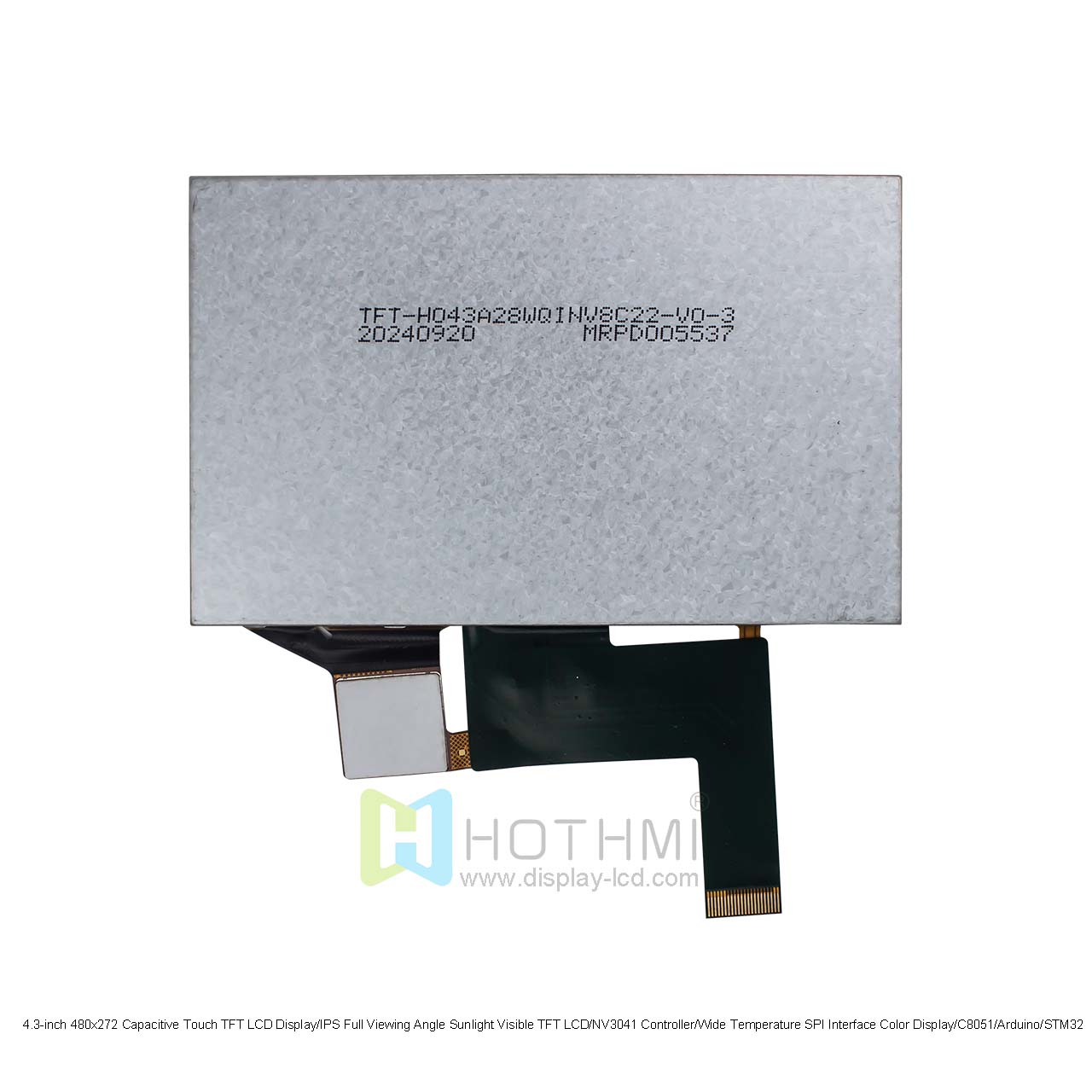 4.3 Inch TFT LCD Display Module | Capacitive Touch Panel | Optical Bonding