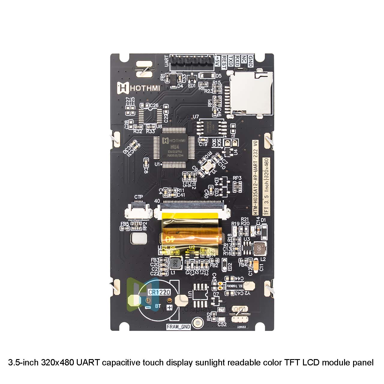 3.5-inch Sunlight Readable TFT LCD Display For Industrial