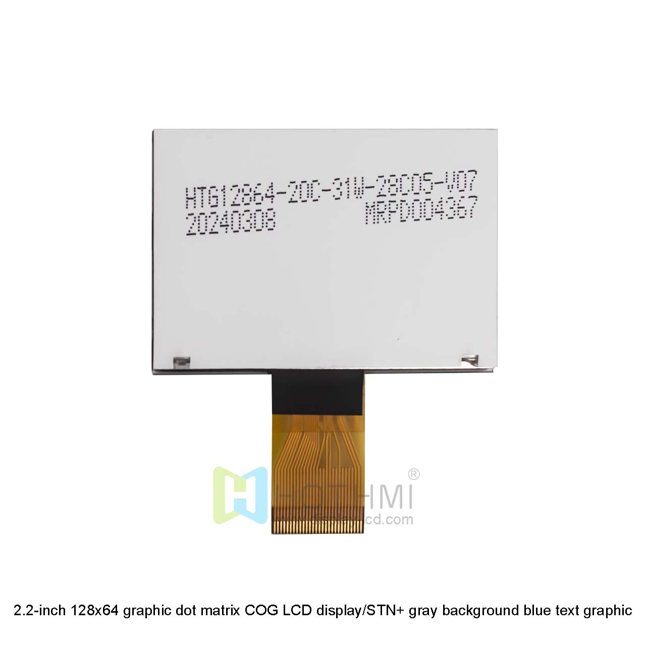 2.2-inch 128x64 graphic dot matrix COG LCD display/STN+ gray background blue text graphic LCD display/ST7567 controller/Arduino