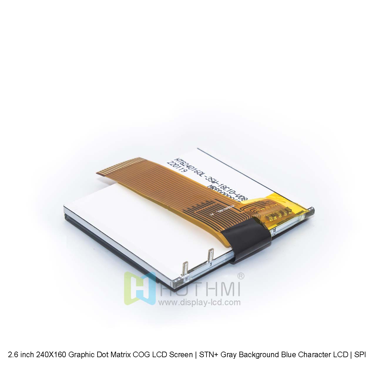 2.6 inch 240X160 Graphic Dot Matrix COG LCD Screen | STN+ Gray Background Blue Character LCD | SPI Interface | Arduino