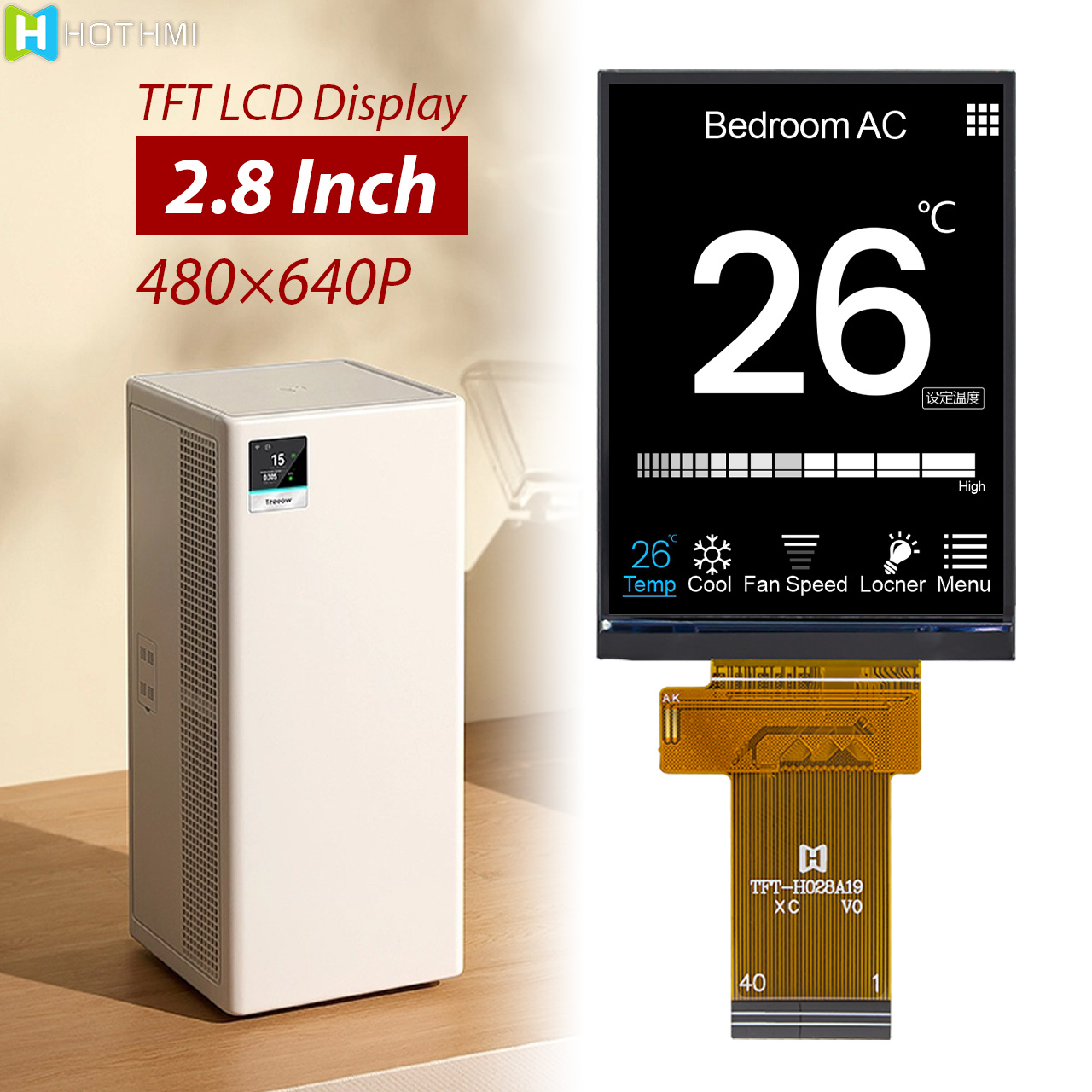 2.8 inch TFT LCD Screen | 480x640 RGB Interface | ST7701S Controller