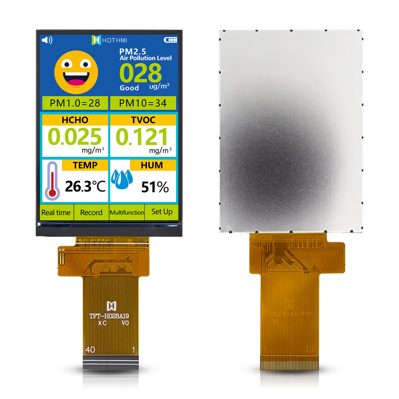 2.8 inch TFT LCD Screen | 480x640 RGB Interface | ST7701S Controller