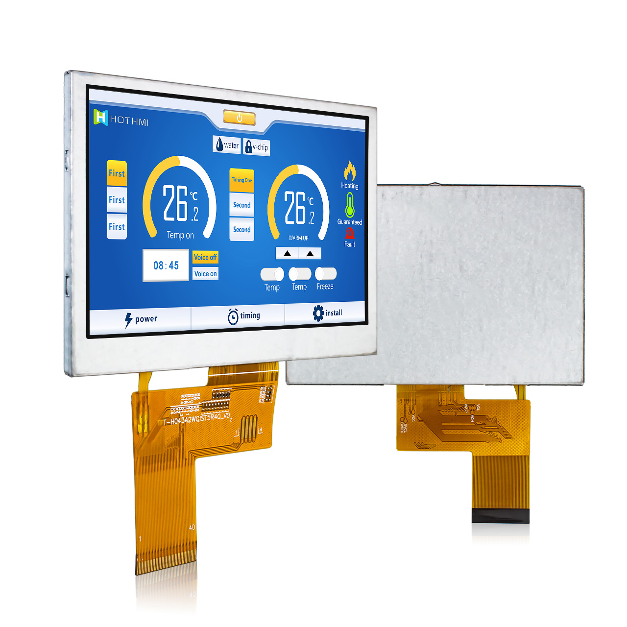 4.3" 480x272 IPS TFT LCD Display | SC7283 Controller High Brightness