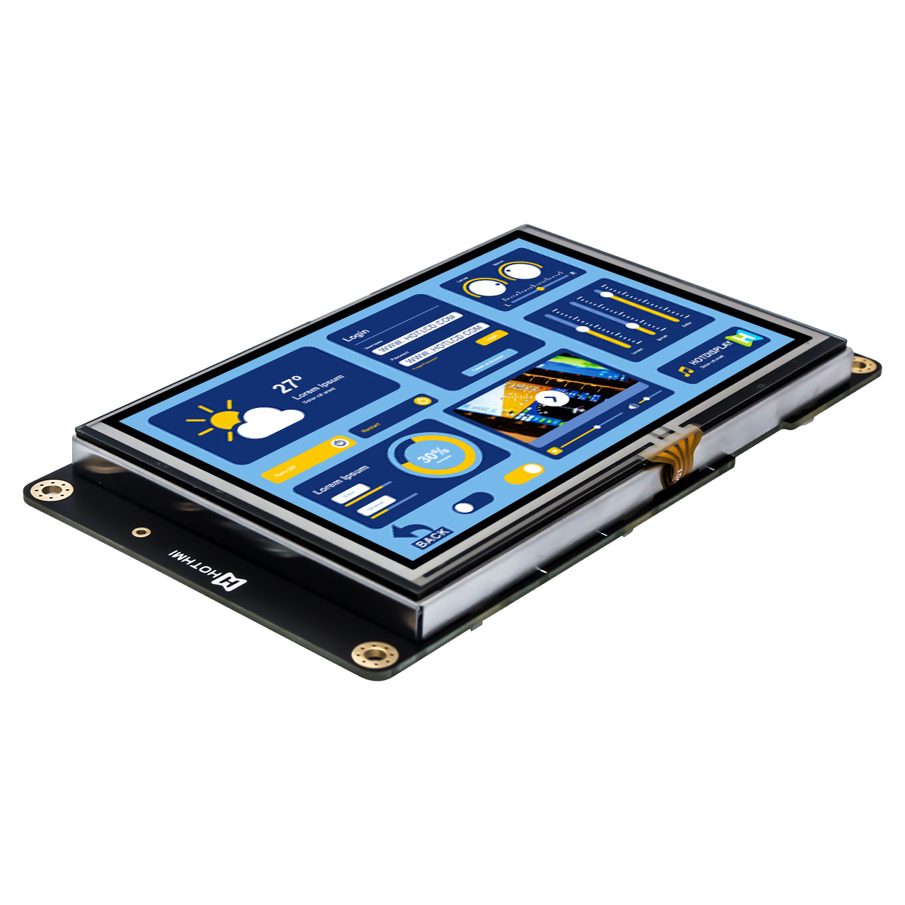 5 Inch Smart TFT LCD Module | UART Resistive Touch Screen