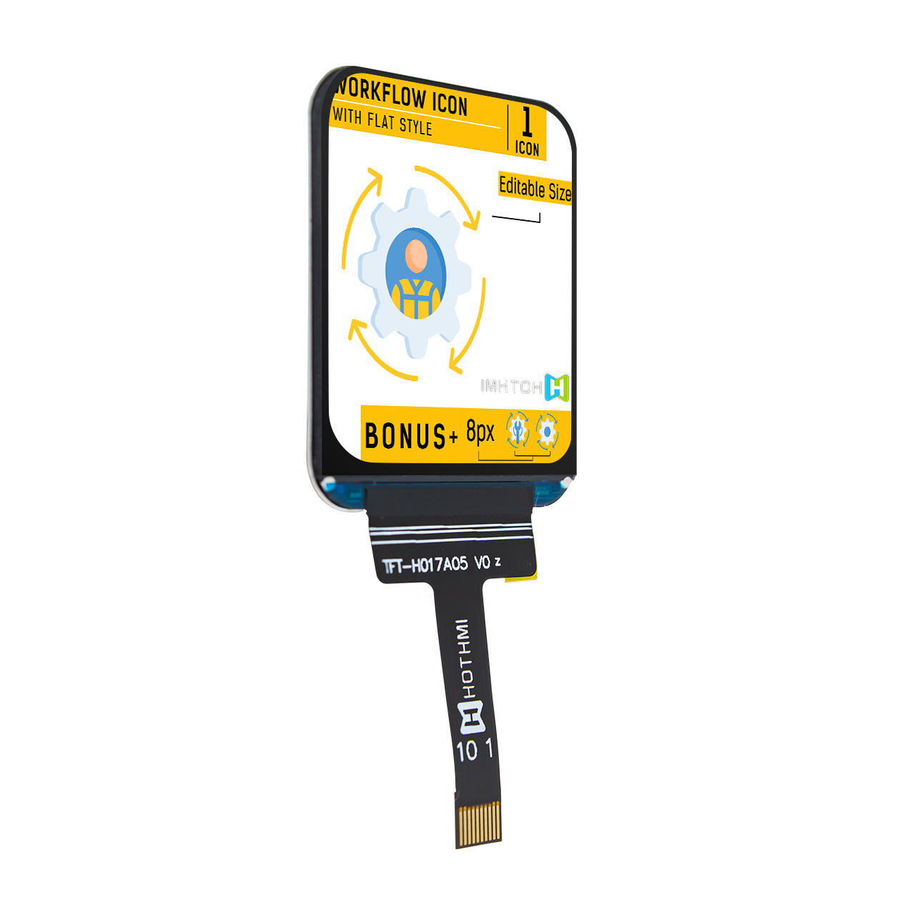 1.7 Inch 240x280 IPS LCD Display with ST7789 Driver | SPI Interface