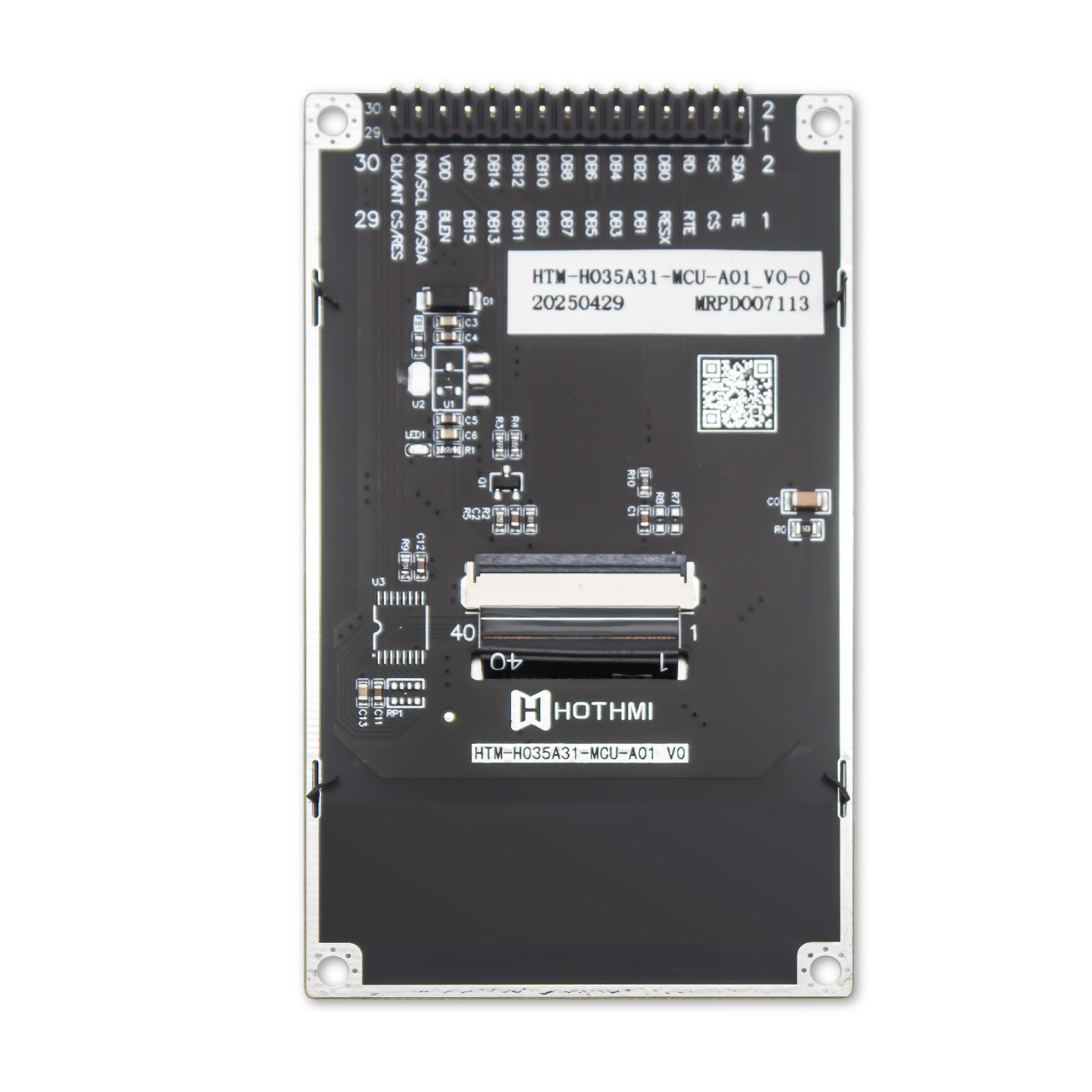 3.5 Inch 480x320 TFT LCD Display Module with ILI9488 Driver | SPI MCU Interface