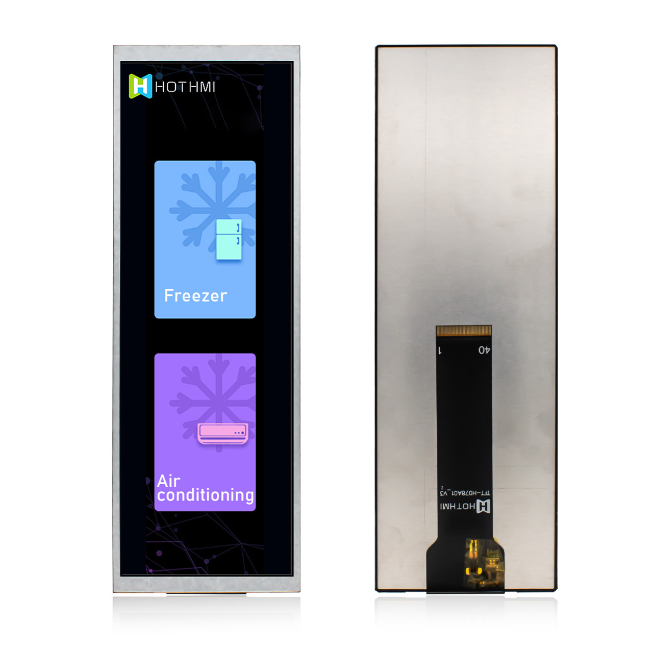 7.8 Inch TFT LCD Display | 400x1280 Resolution MIPI DSI Sunlight Readable