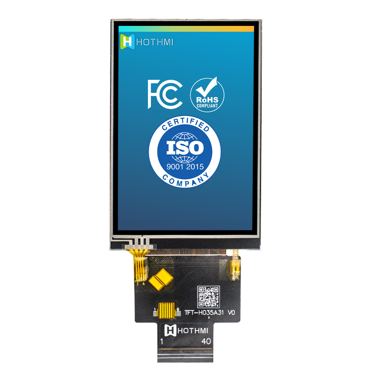 3.5 Inch TFT LCD Display with resistive touchscreen | ILI9488 Controller