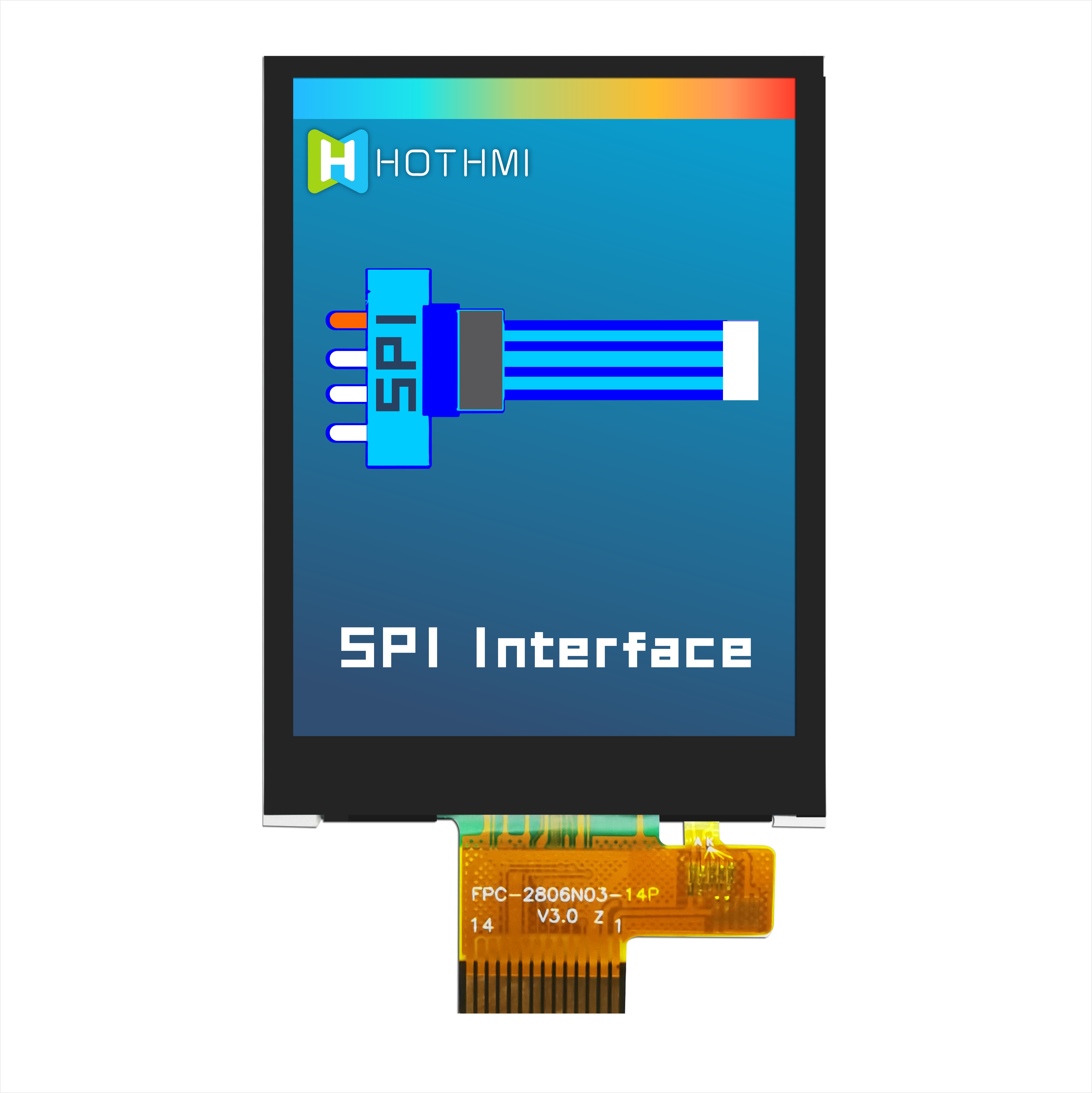 2.8-inch SPI TFT LCD Display For Industrial