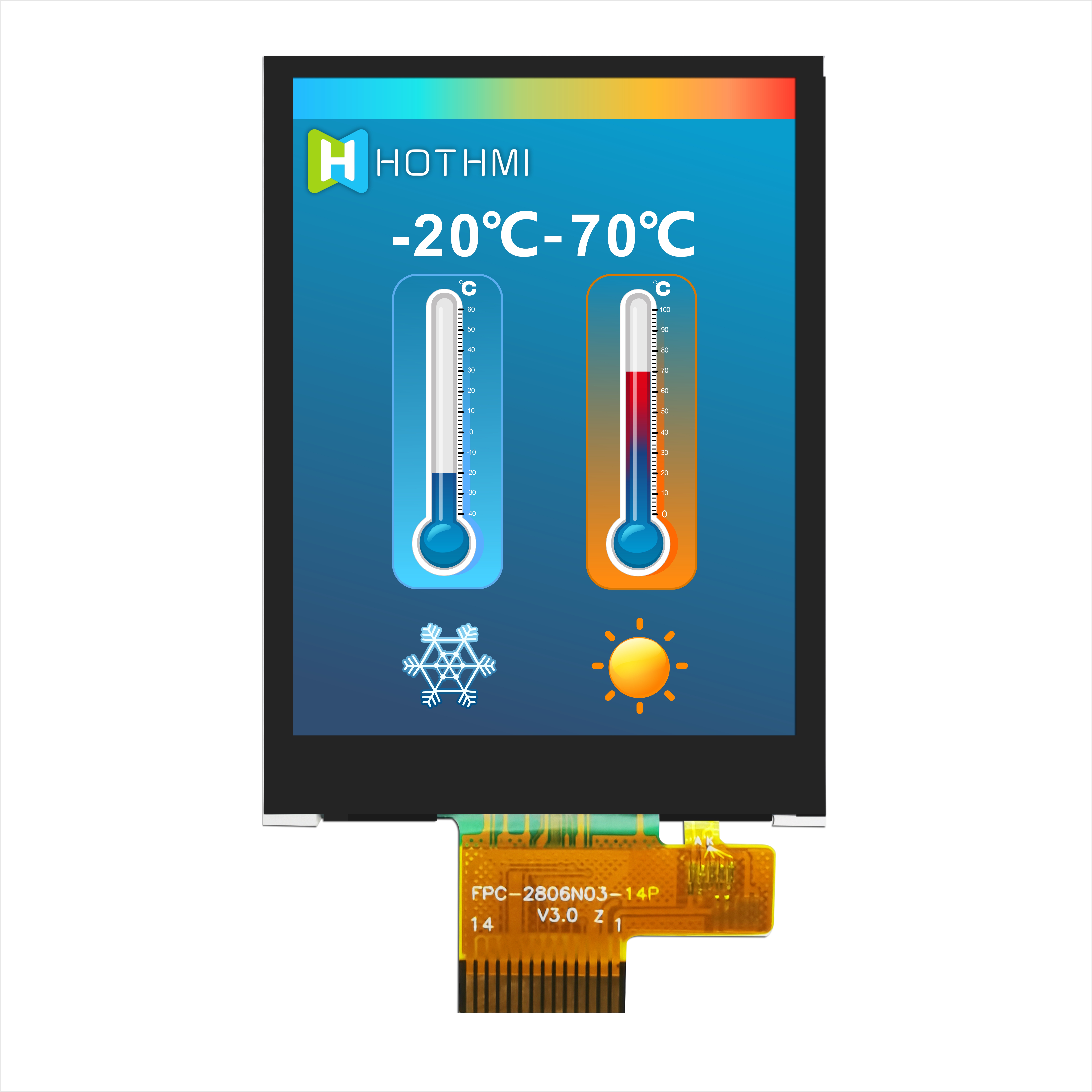 2.8-inch SPI TFT LCD Display For Industrial