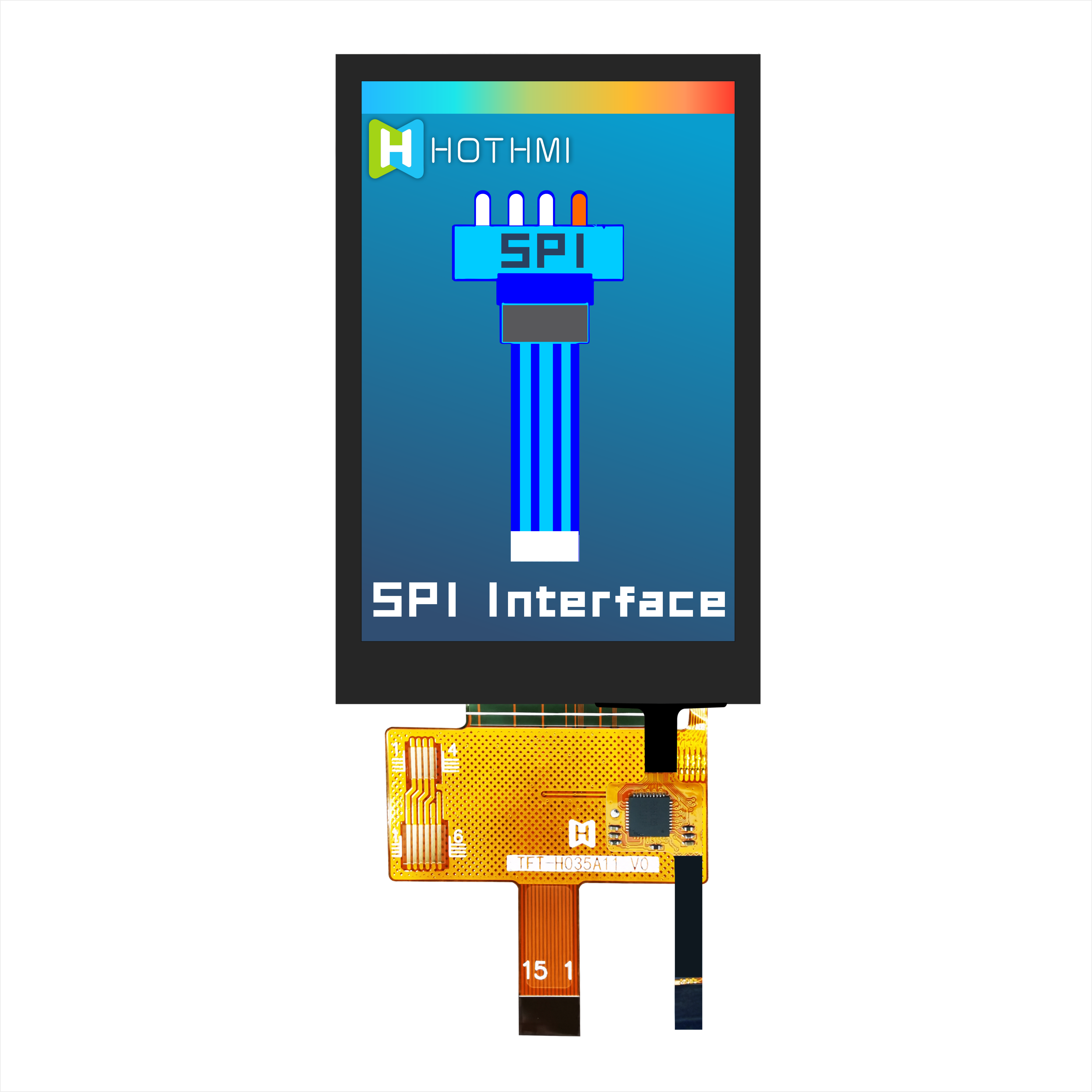 3.5 Inch Capacitive Touchscreen TFT LCD Display With ST7272