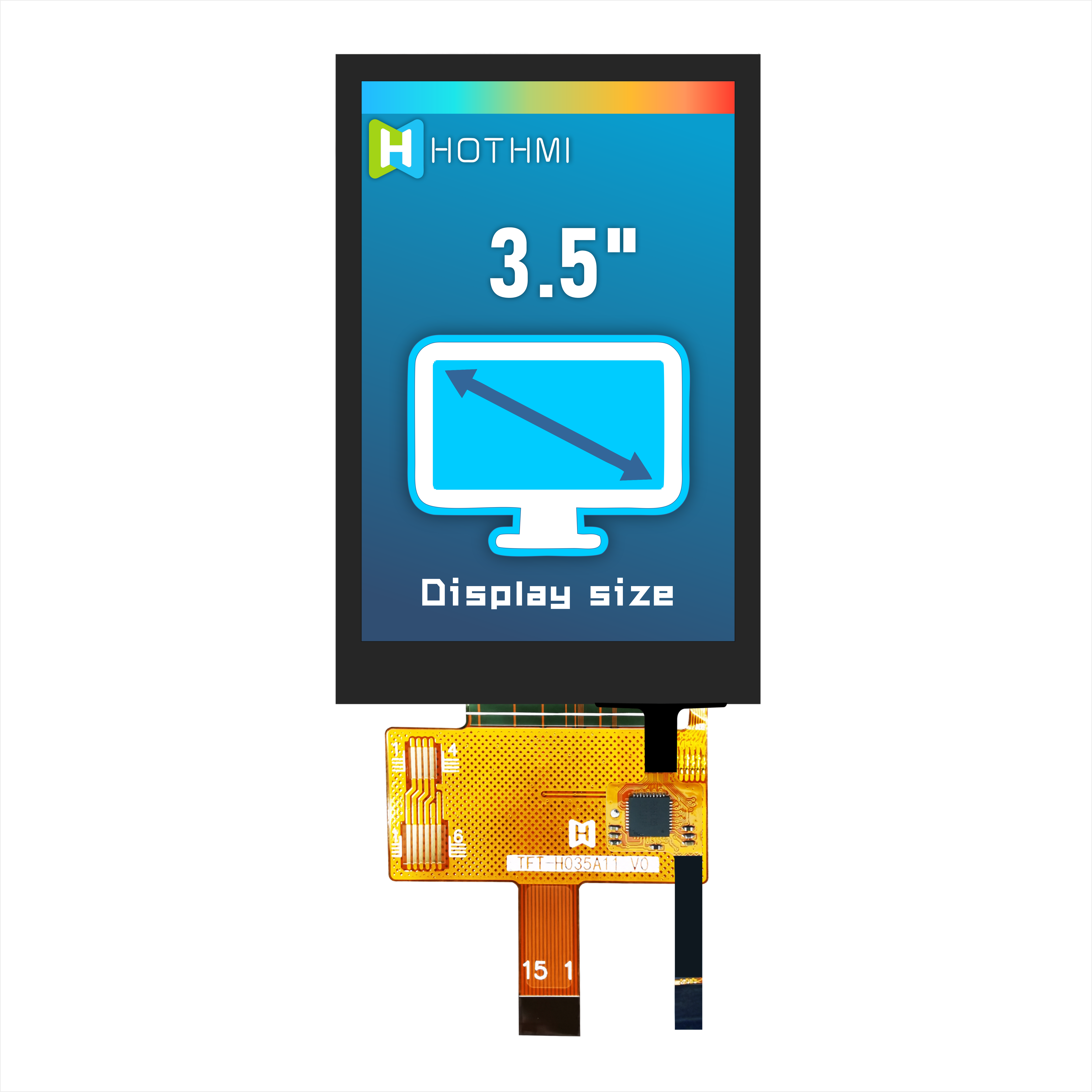 3.5 Inch Capacitive Touchscreen TFT LCD Display With ST7272