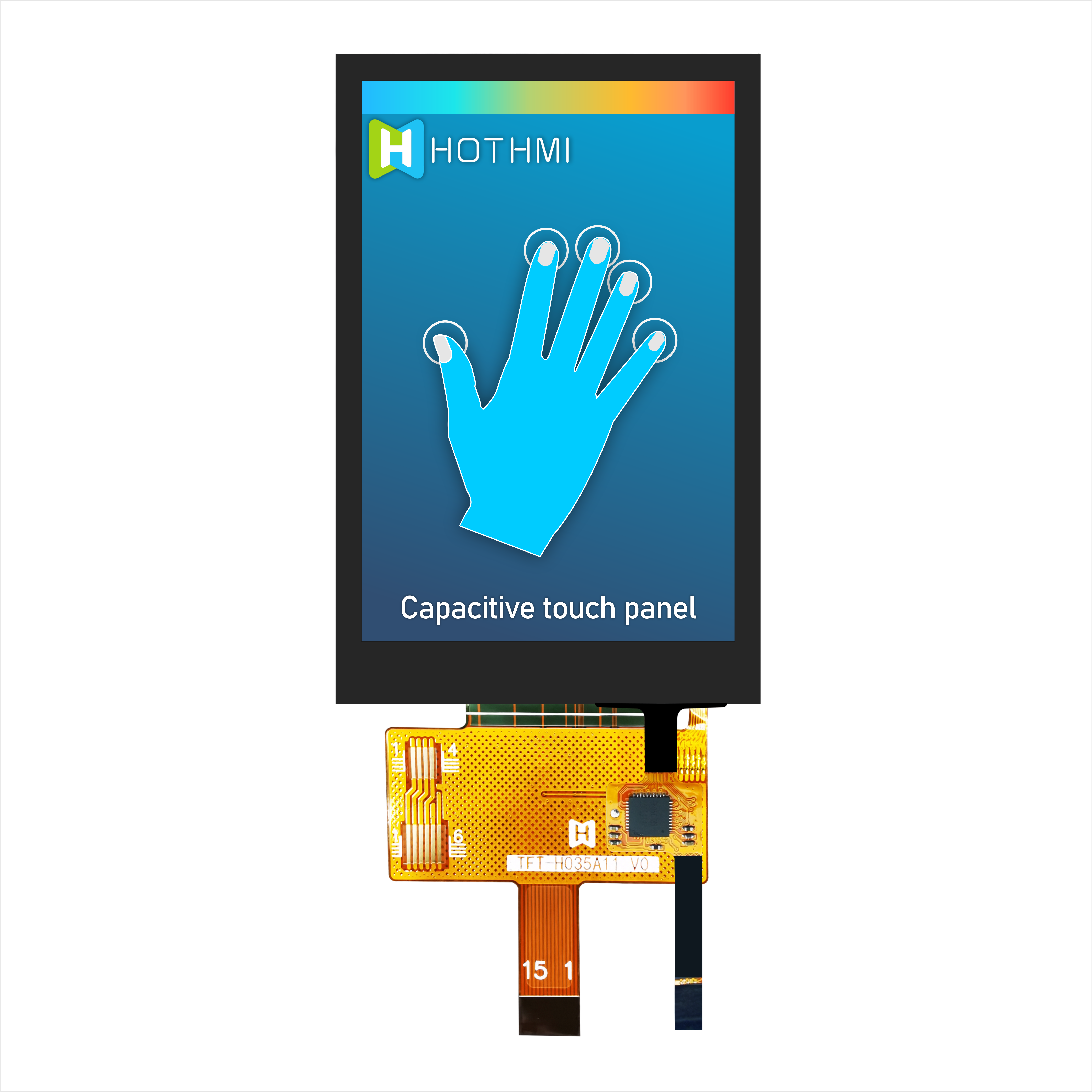 3.5 Inch Capacitive Touchscreen TFT LCD Display With ST7272