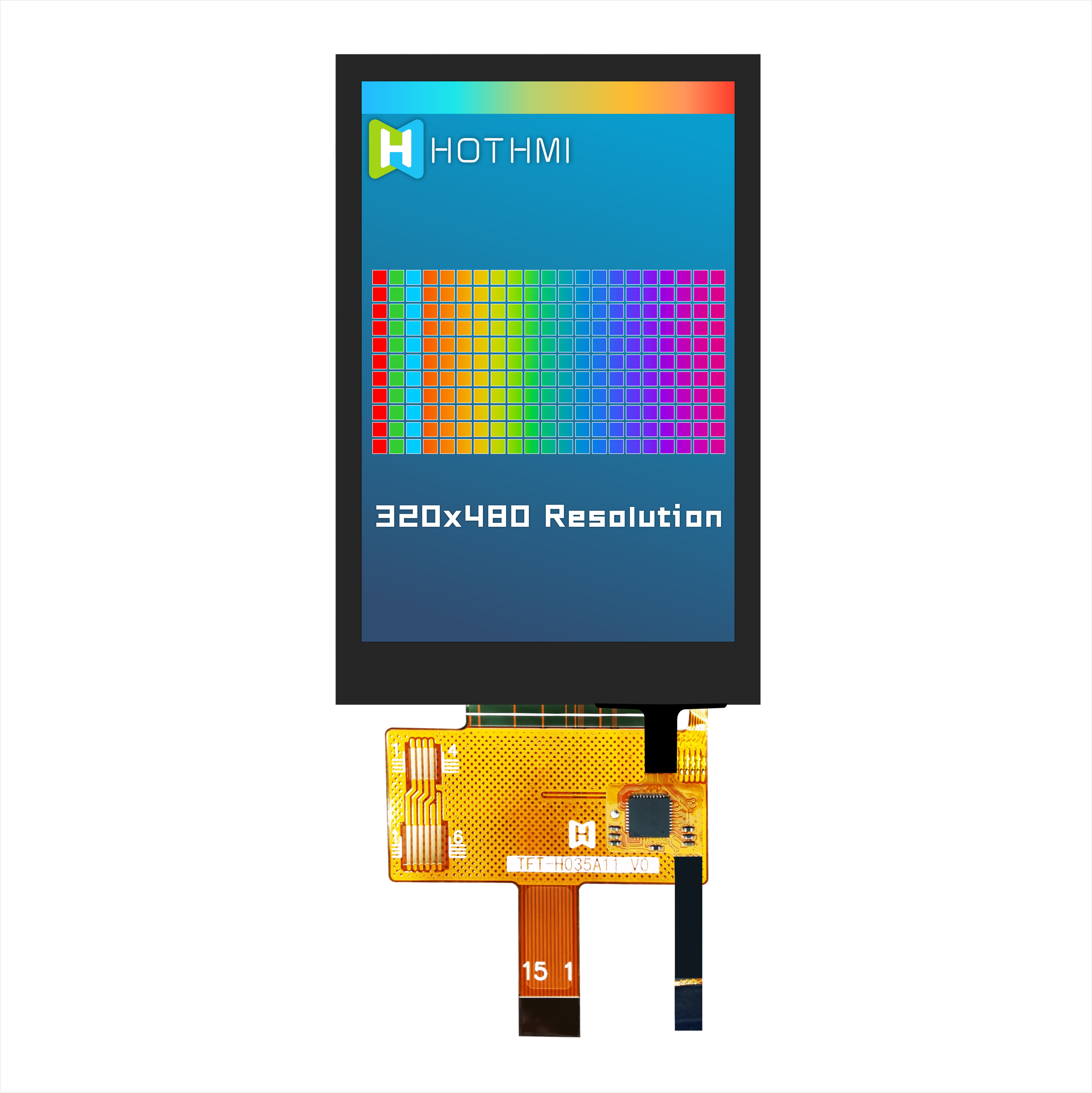 3.5 Inch Capacitive Touchscreen TFT LCD Display With ST7272
