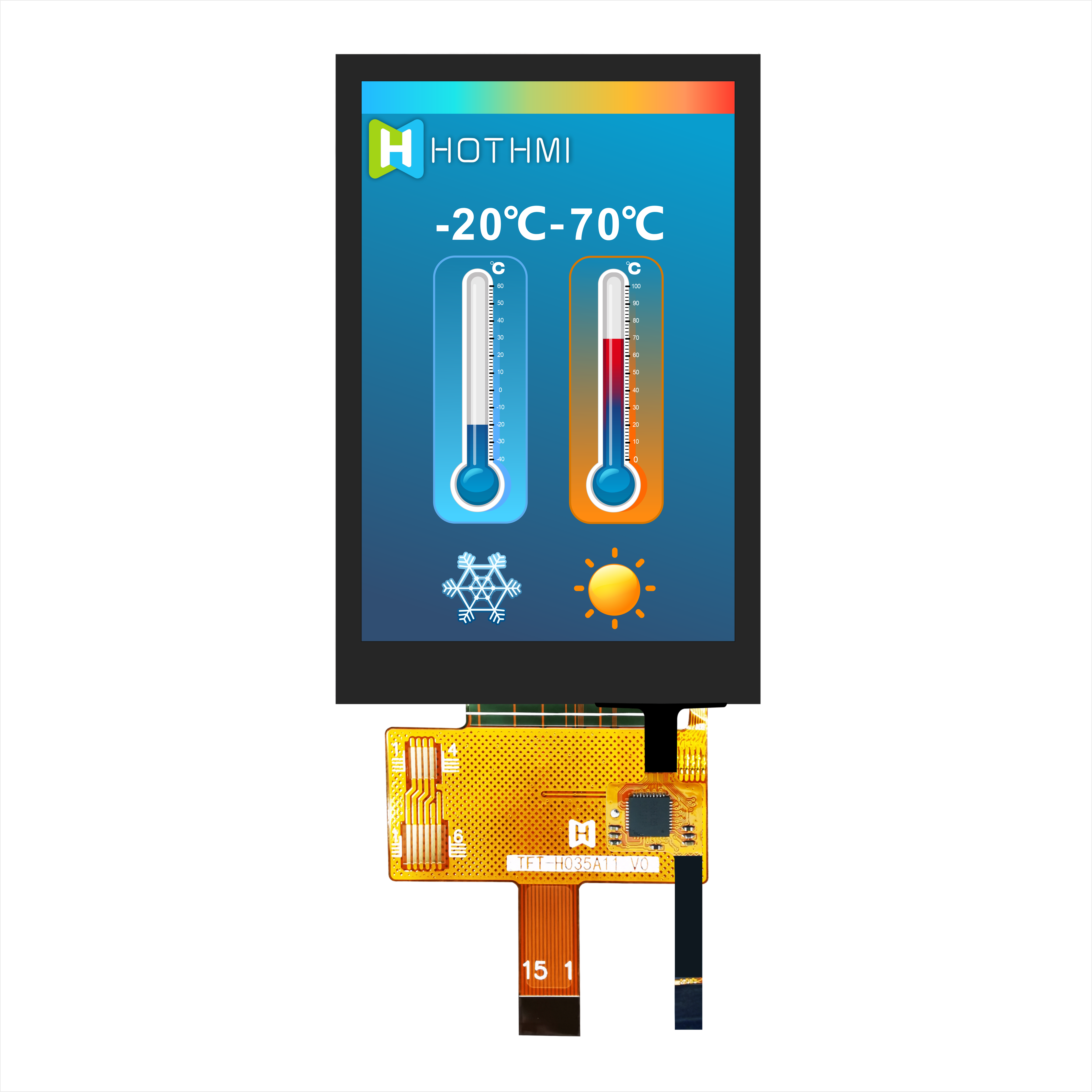 3.5 Inch Capacitive Touchscreen TFT LCD Display With ST7272