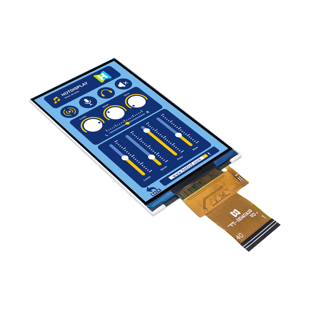 4 Inch 480x800 TFT LCD Display with ST7701S Controller