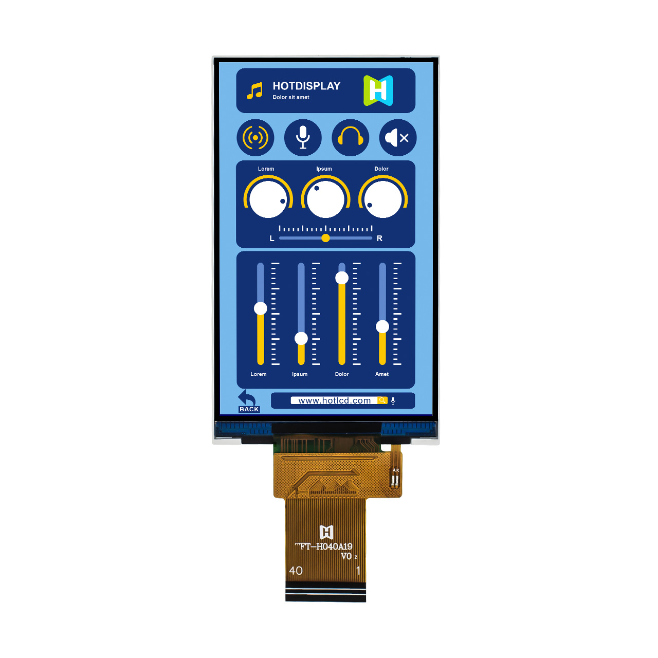 4 Inch 480x800 TFT LCD Display with ST7701S Controller