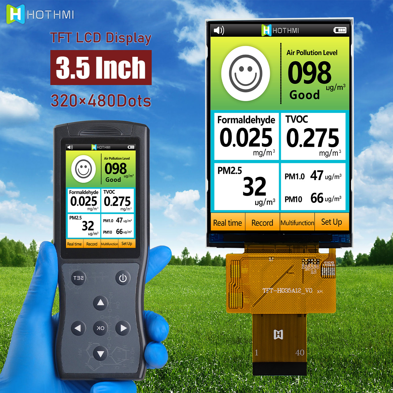 3.5 Inch TFT LCD Display Module | 320x480 Resolution With ST7796 Controller