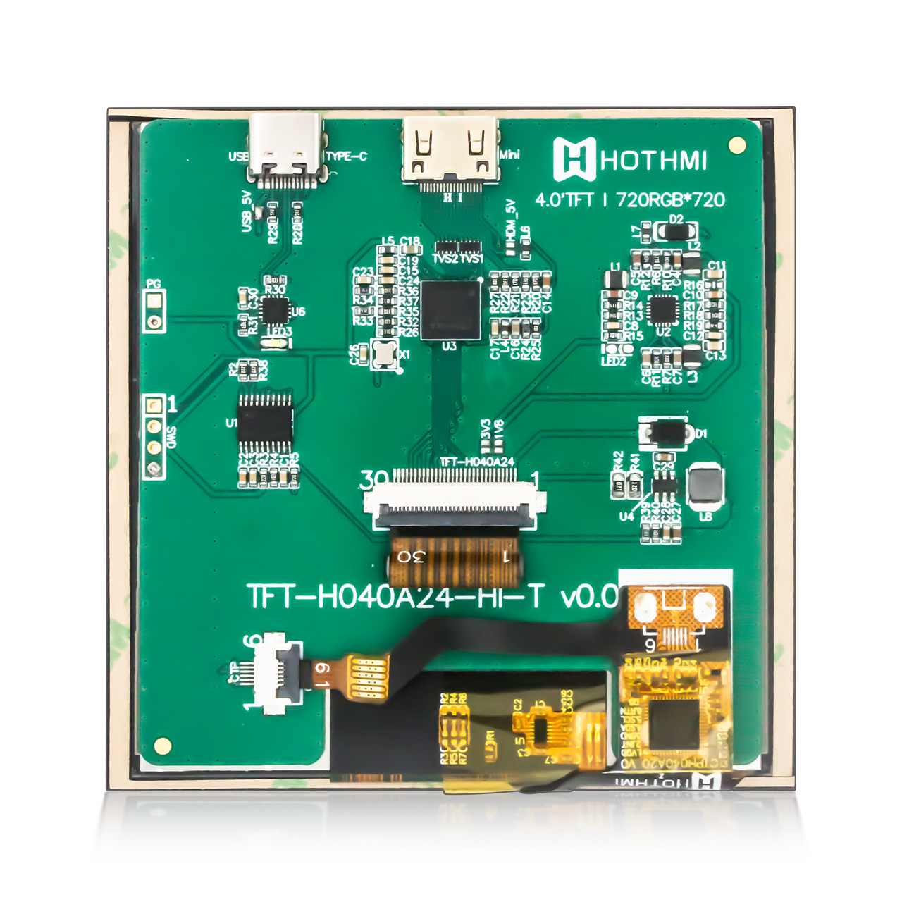 4 Inch TFT LCD display Module-720x720 IPS Capacitive Touchscreen for Raspberry Pi