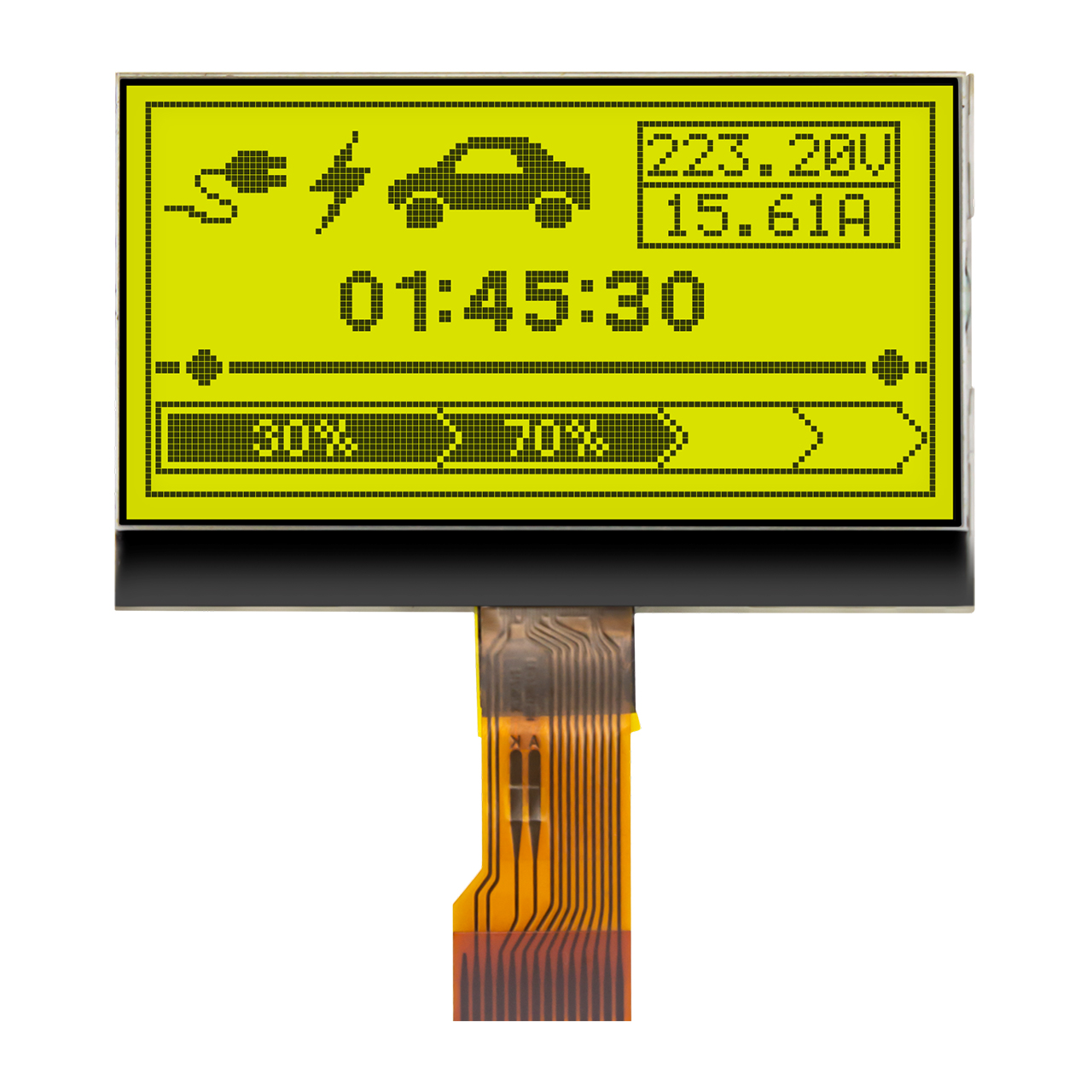 COG LCD Display | 128x64 STN+YG LCD Panel