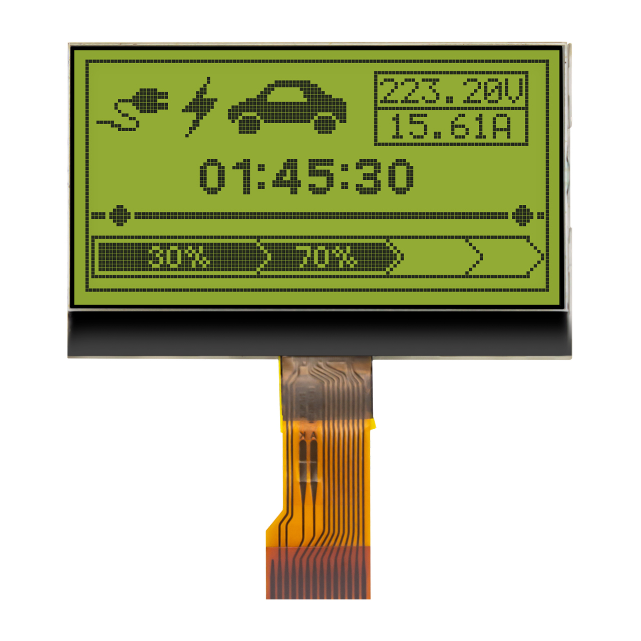 COG LCD Display | 128x64 STN+YG LCD Panel