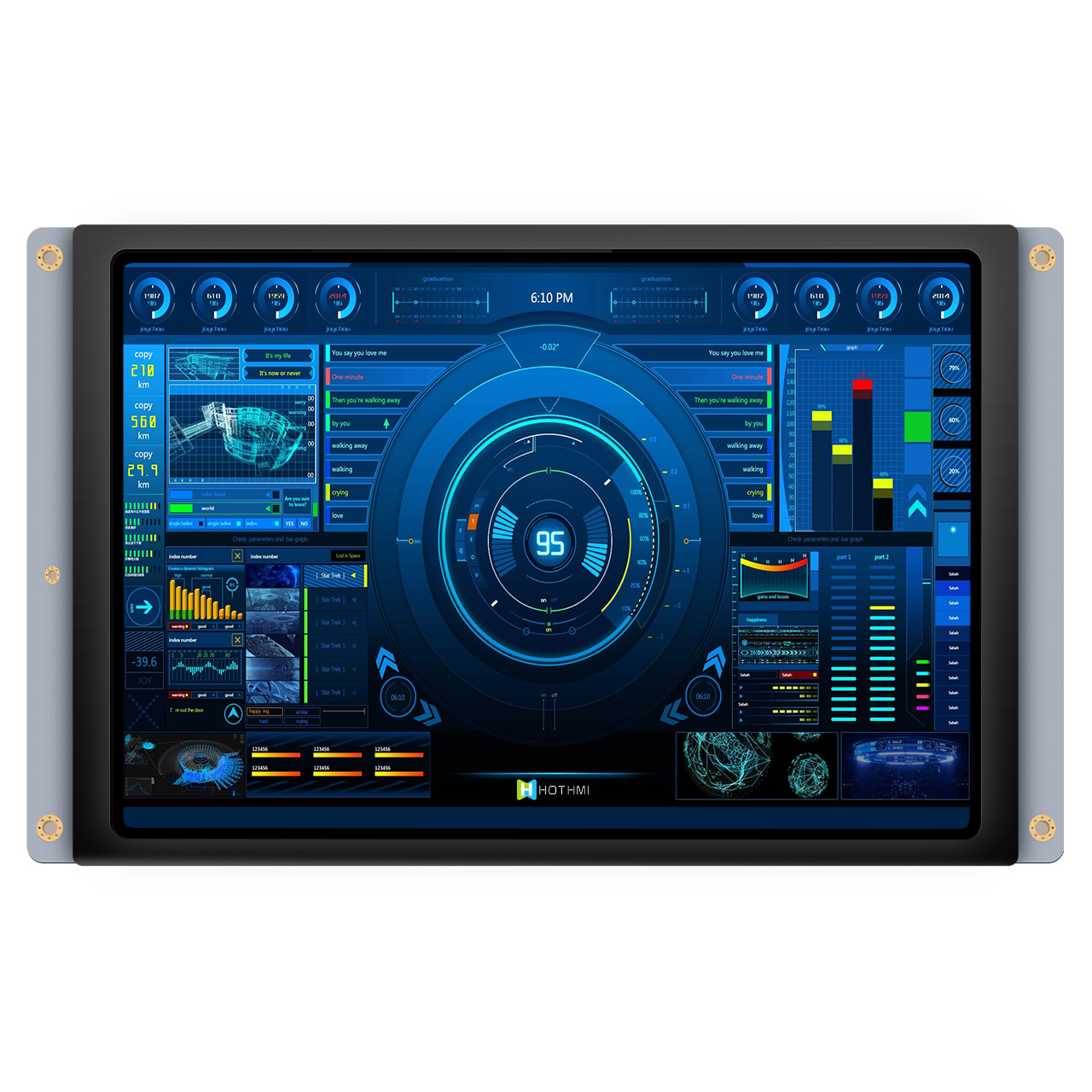 10.1 Inch TFT Smart LCD Display | 1280x800 Capacitive Touchscreen with Optical Bonding