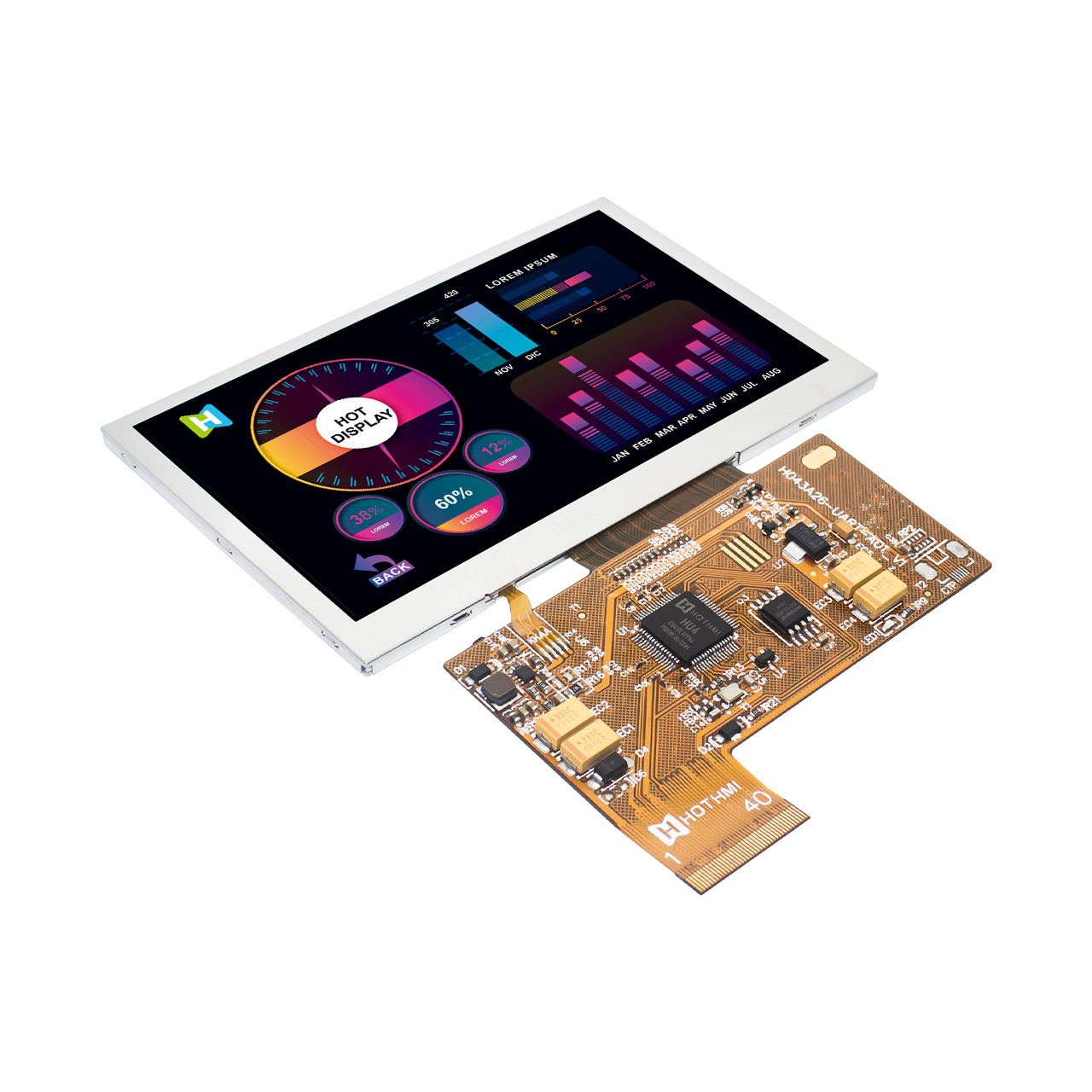 4.3 Inch Smart TFT Display | 800x480 resolution Sunlight Readable