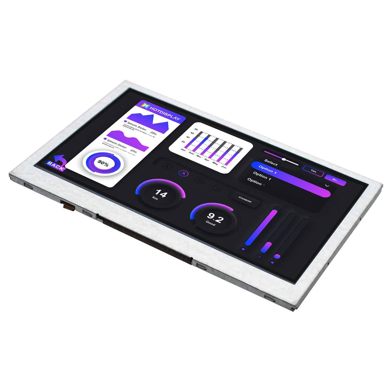 4.3 Inch Smart TFT Display | 800x480 resolution Sunlight Readable