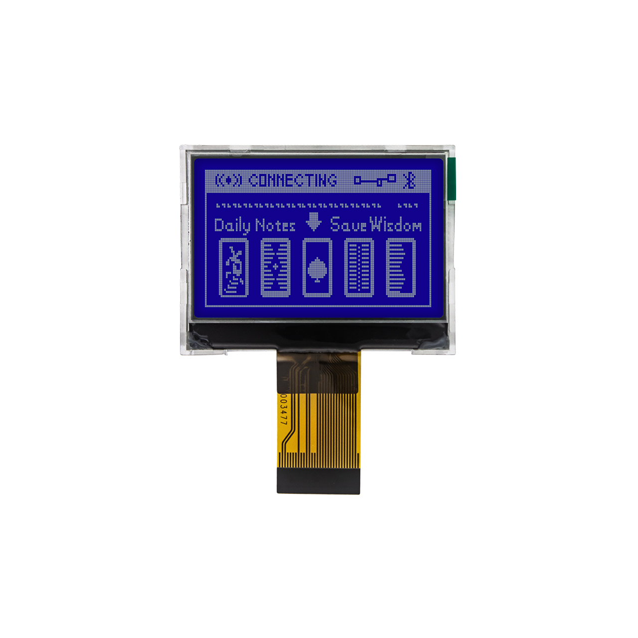 2.0-inch 128x64 COG LCD | STN-Blue background white text LCD | Transmissive polarizer | Arduino