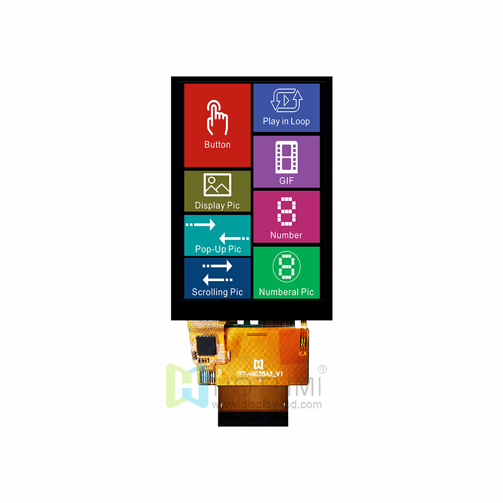 3.5 Inch 320x480 Capacitive Touchscreen TFT LCD Display