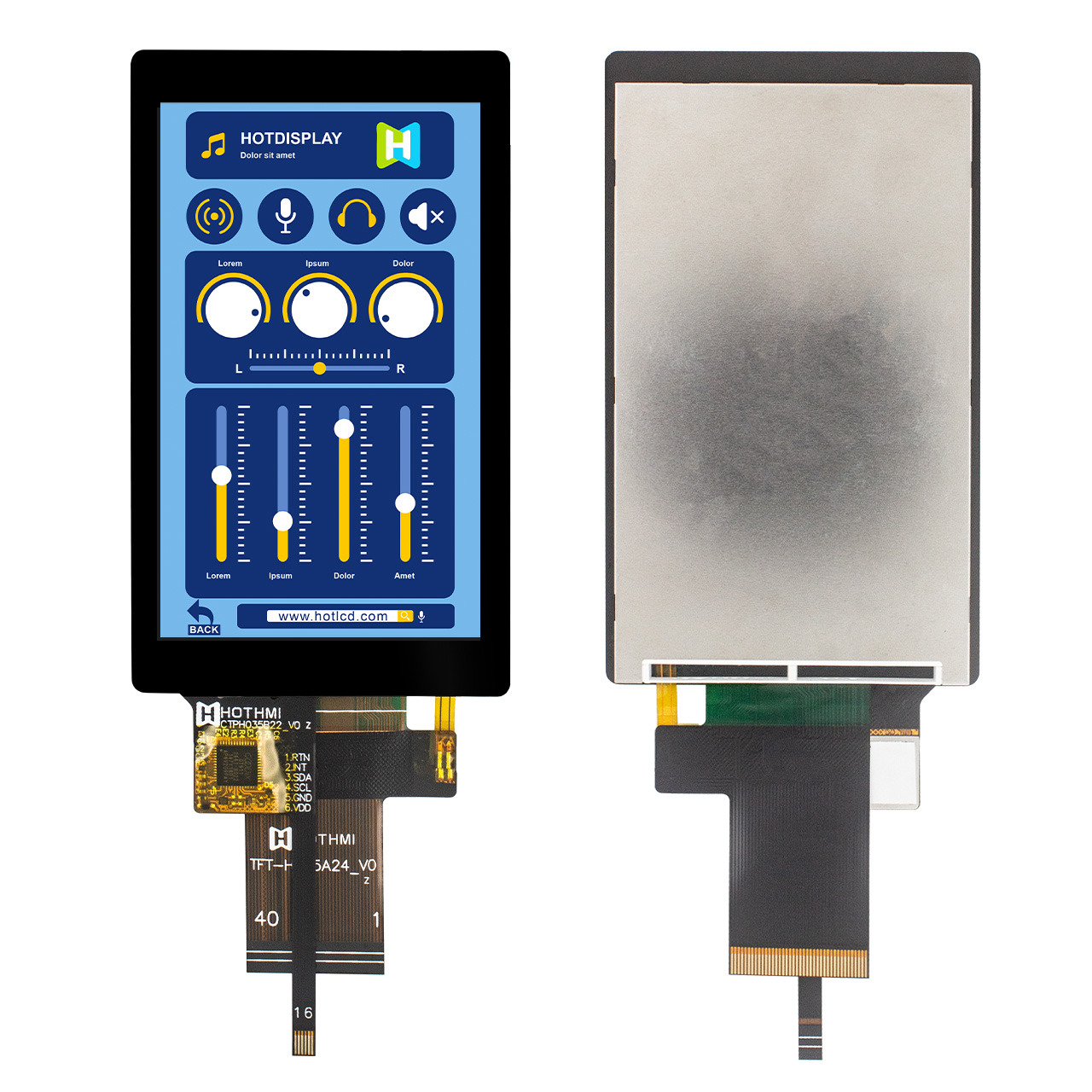 3.5 Inch Capacitive Touch Display With RGB interface