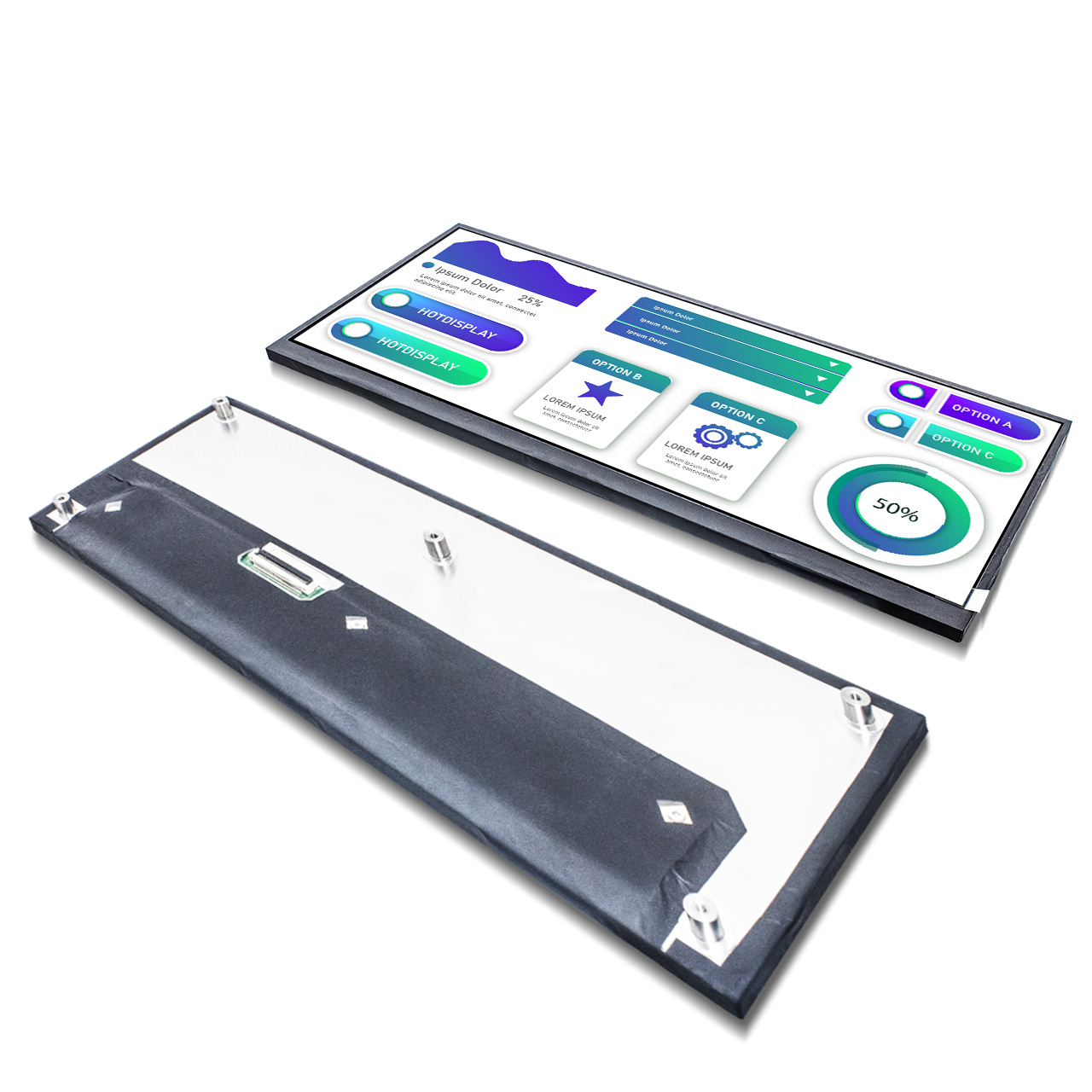 12.3 Inch TFT Display Screen | 1920x720FHD With LVDS Interface