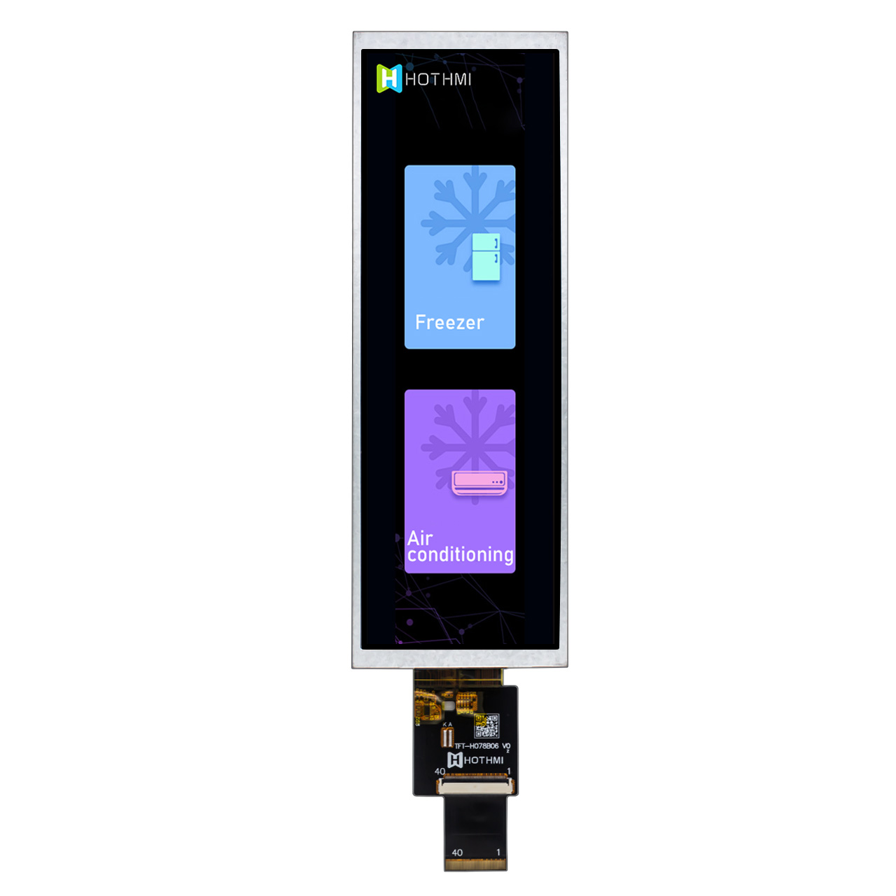 7.8-inch Sunlight Readable TFT LCD Display with Capacitive Touch Screen | MIPI DSI Interface