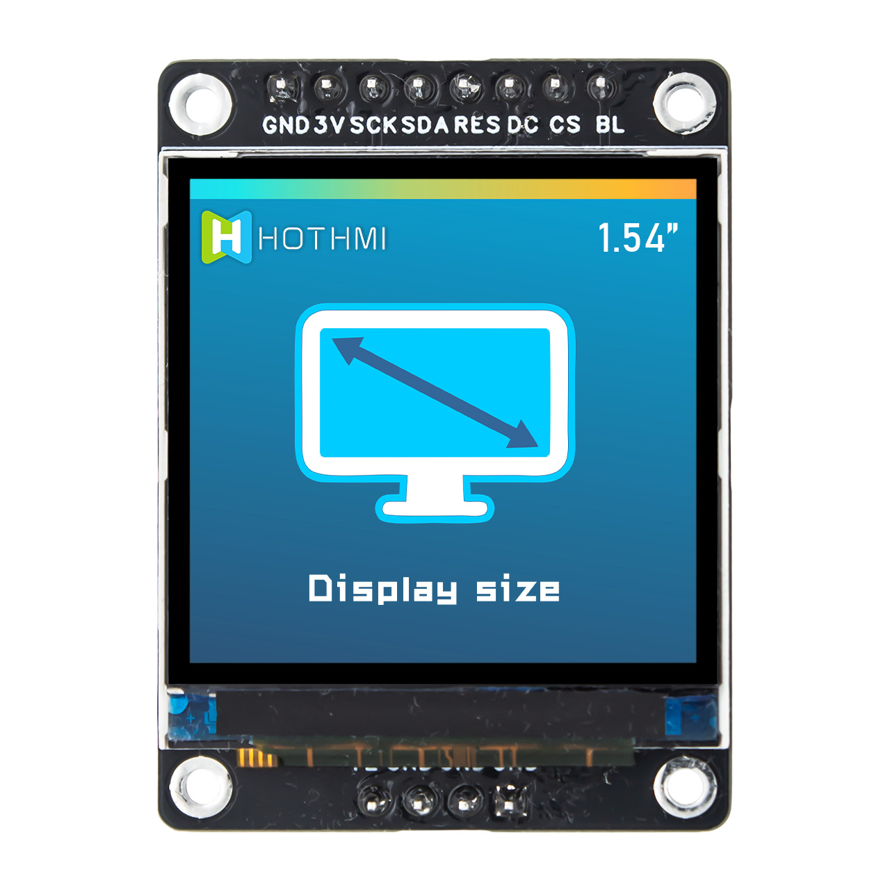 1.5" 240x240 Square TFT LCD Module ST7789 Controller