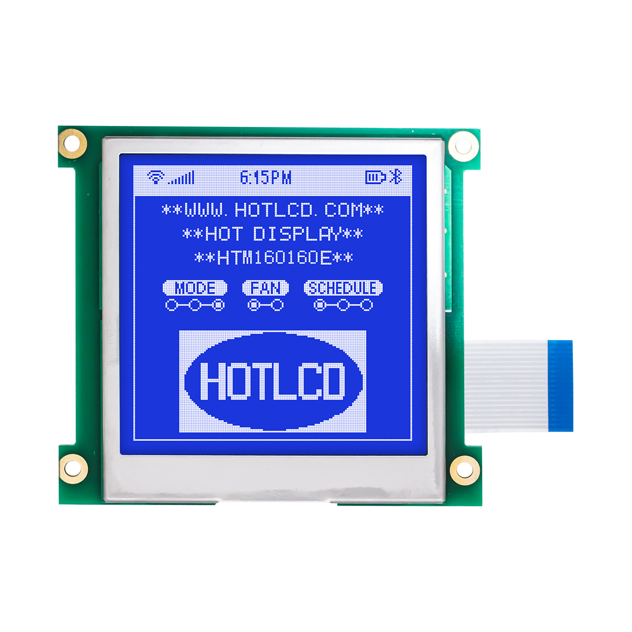 Graphic LCD Module | STN- | 3.3" 160X160 White on Blue | UC1698 | MCU | Arduino | 3.3V