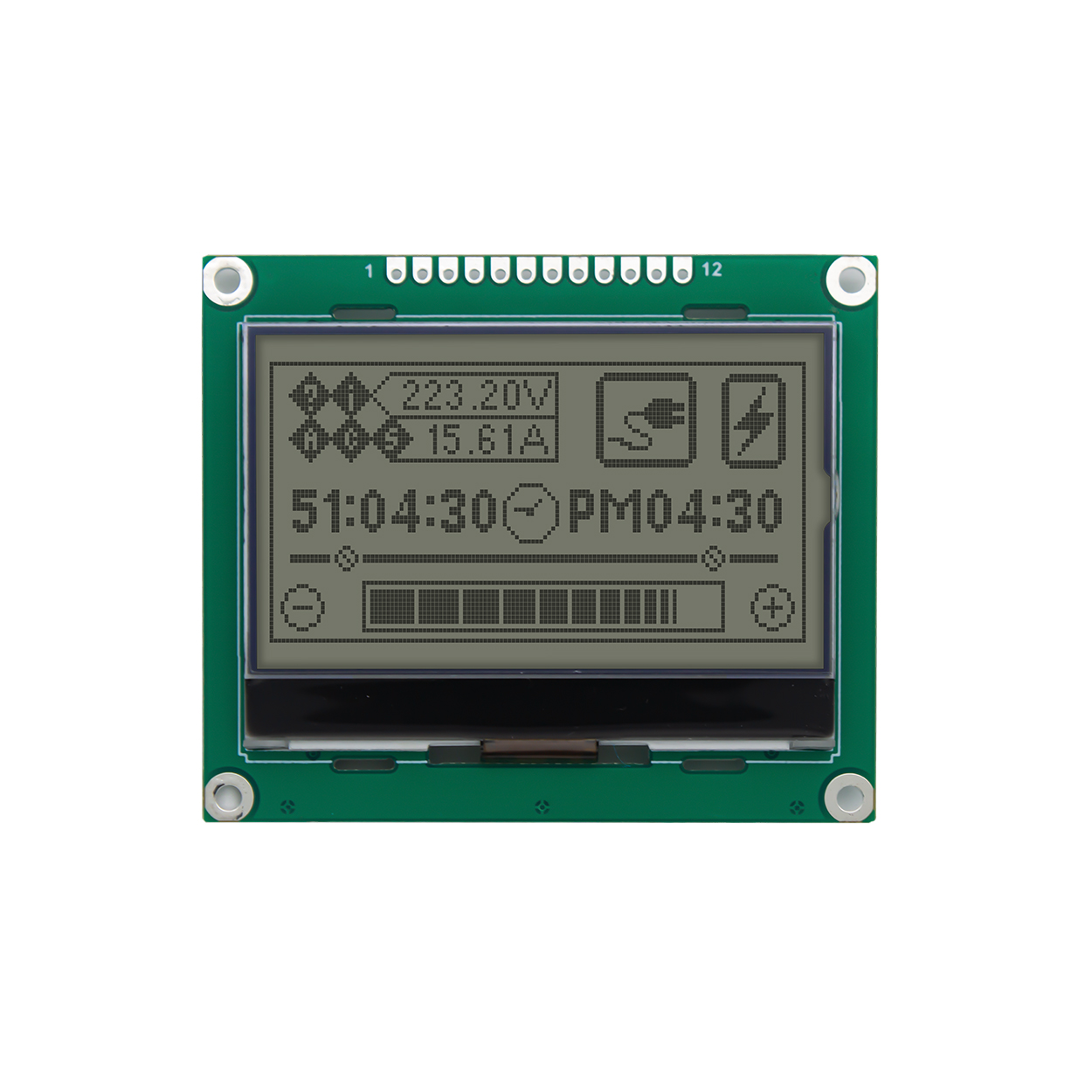 Graphic LCD Module | FSTN+ |2.4" 132x64 Display Gray Text on White Background | ST7567 | SPI | Arduino | 3.3V
